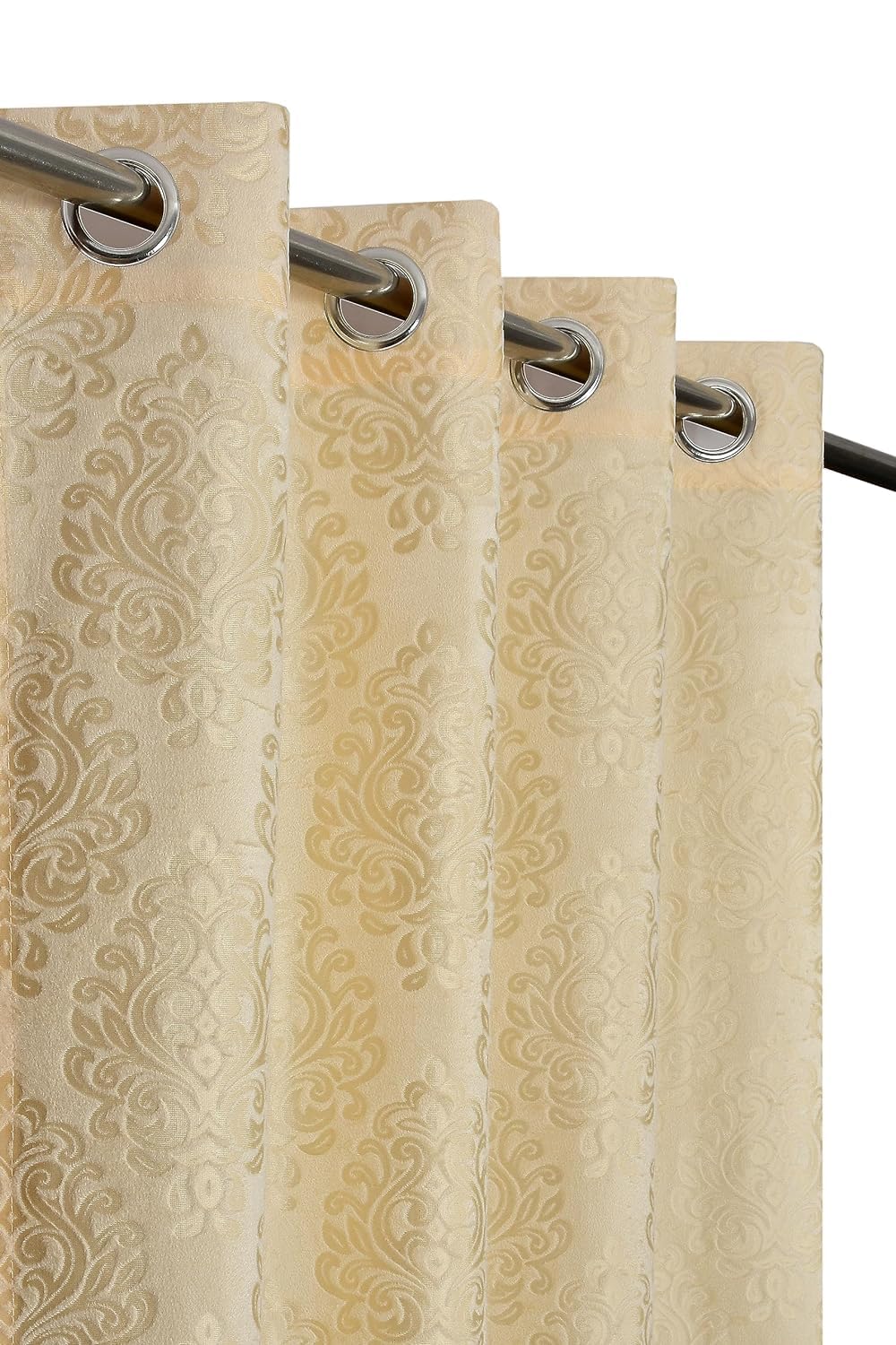 Purav Light Suede Velvet Embossed Room Darkening Door Curtains 8 feet Long for Living Room Bedroom, Cream, Set of 1 (B08F3DJK11) Amazon Price History, Amazon Price Tracker