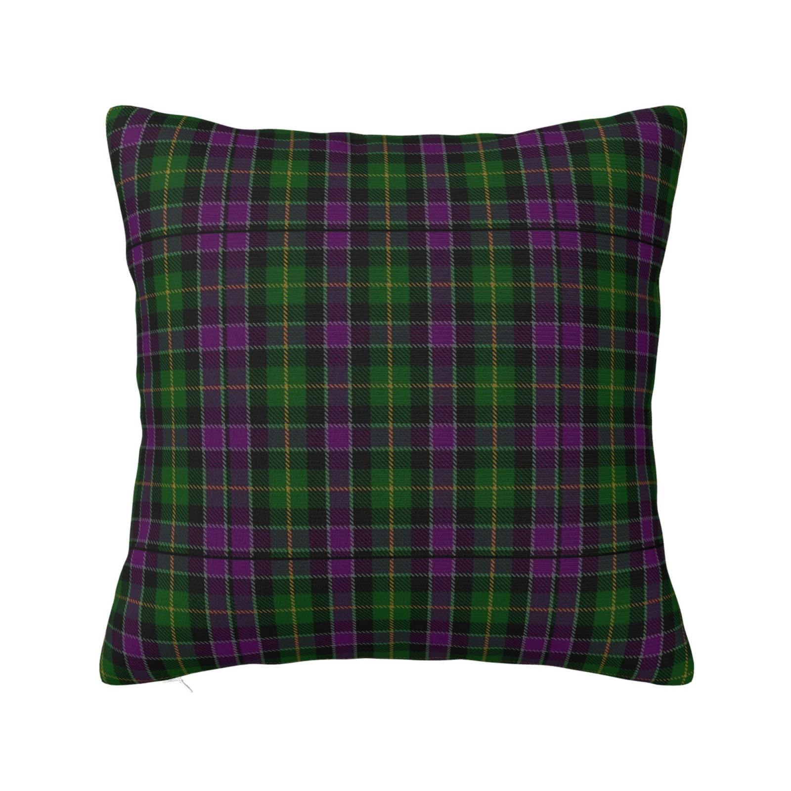 Scottish Tartan Pillowcase 18"x18"