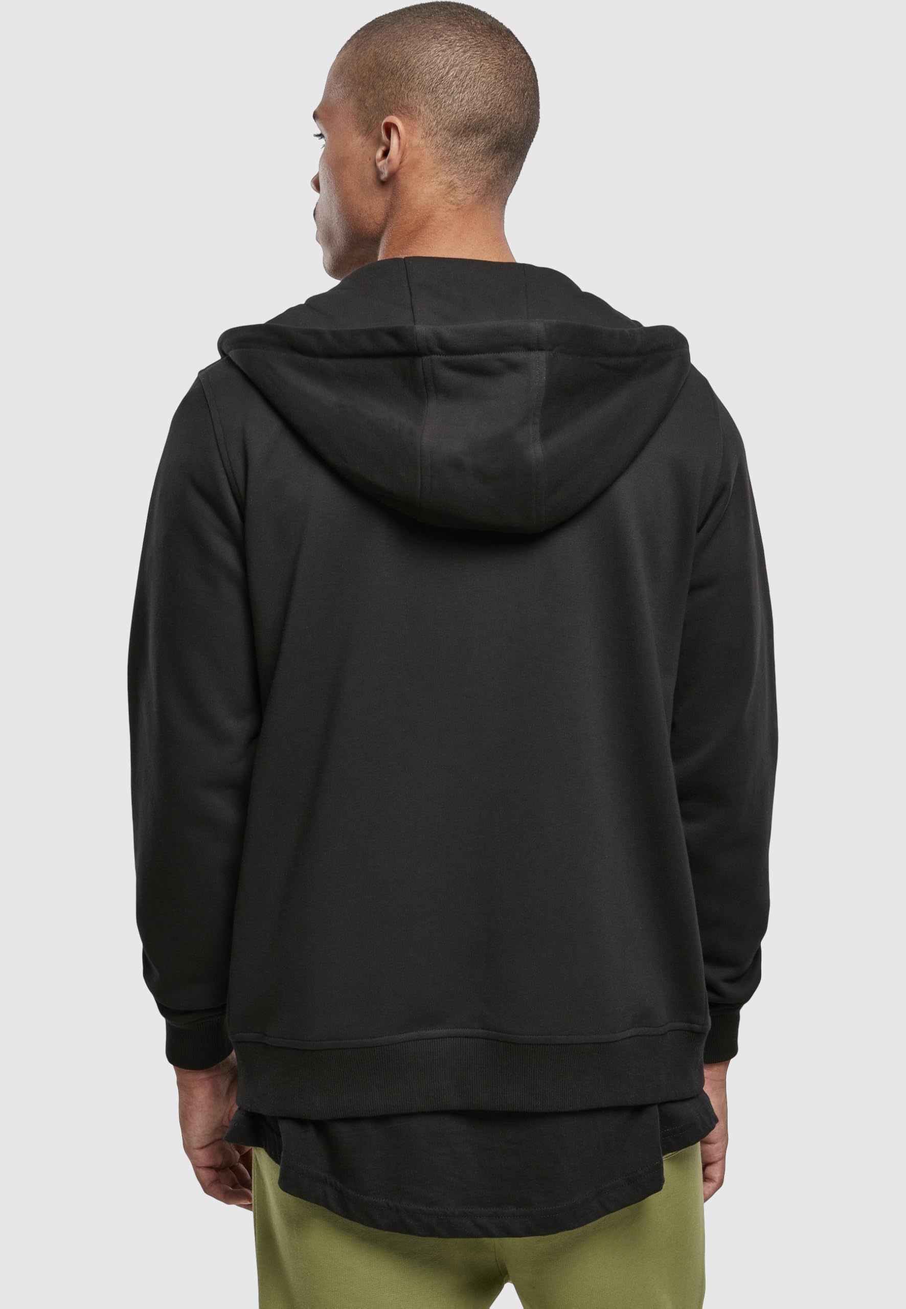 Urban Classics Herren Basic Terry Zip Hoody Strickjacke, Black, M Maglione Cardigan, Nero, M Uomo