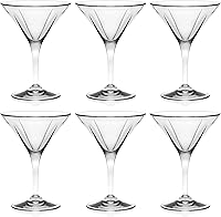 Vista 1 de Barski Martini – Vasos – Classic Clear – Juego de 6 – Tallos fabricados en Europa – 5 oz.