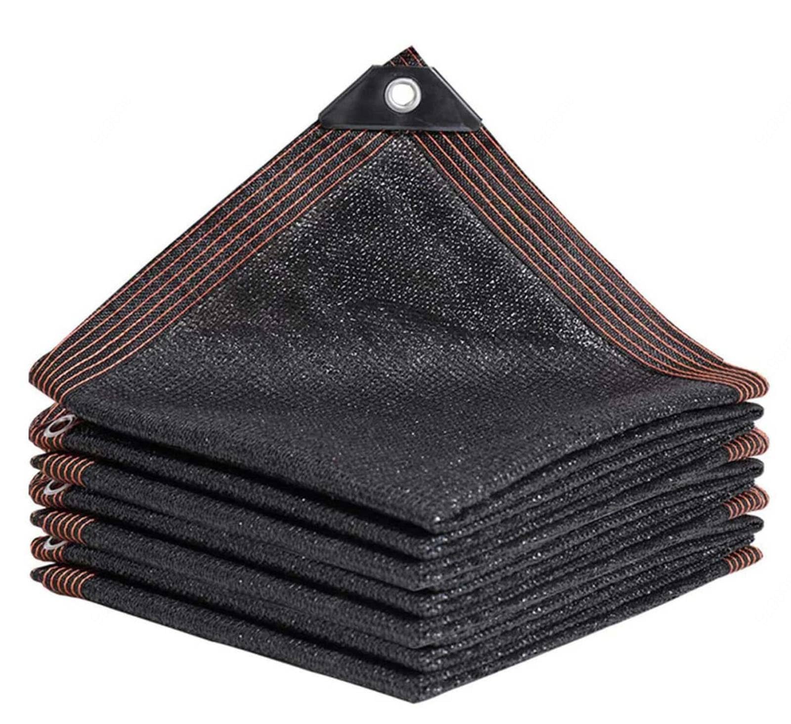 GLDYTVF Black 4x4 Garden Shade Canopy with 90% Sunblock Perfect for Greenhouse Pergola and Privacy Netting Shade Cloth for Ultimate Shade and Privacy 2x5m Shade Net Mesh Tarp for Outdoo