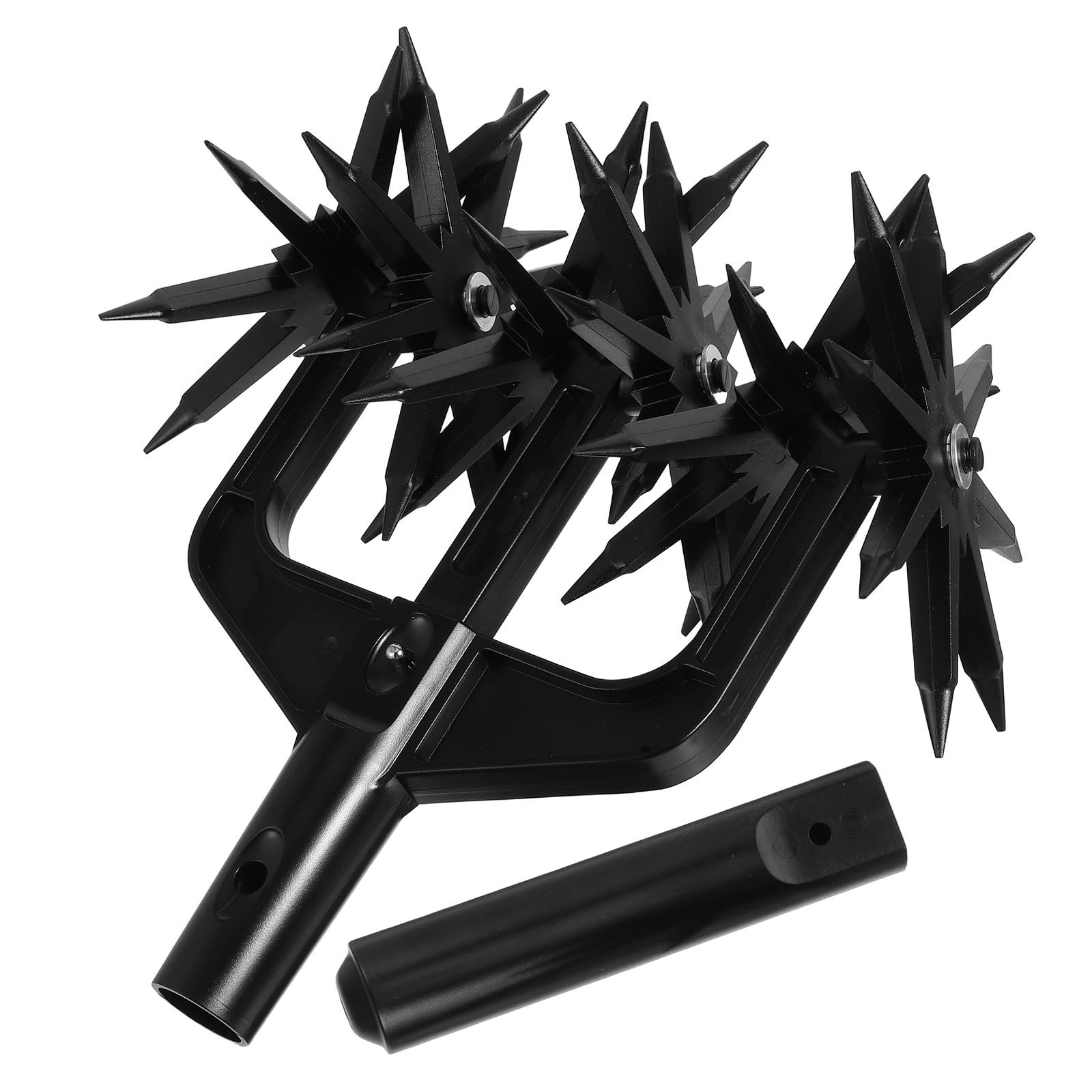Scarificateur et Cultivateur Rotatif Manuel pour Pelouses et Sols, Outil en ABS Ergonomique, Adapté aux Jardins Familiaux et Ameublissement du Sol