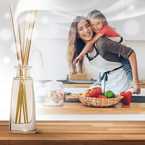 Miniatura 5 de Difusor de varillas con aceite esencial natural de lavanda, 3.4 onzas líquidas, difusor de lavanda, difusor de varillas perfumado, juego de regalo
