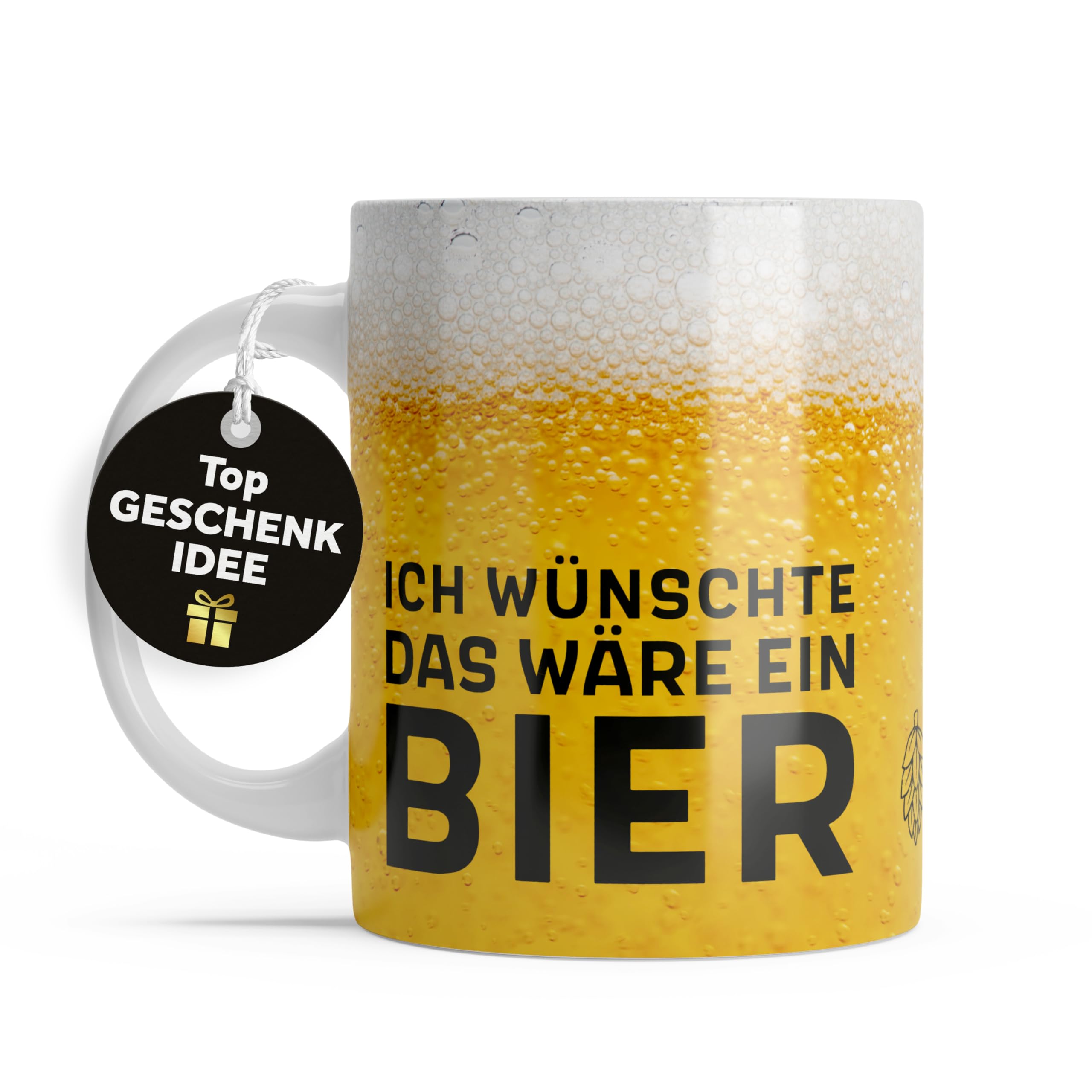 Amari ® Bier Tasse - Geschenk für Bierliebhaber - Lustige Tassen für Männer - Bier Geschenke für Männer - Biertasse - Tasse lustig