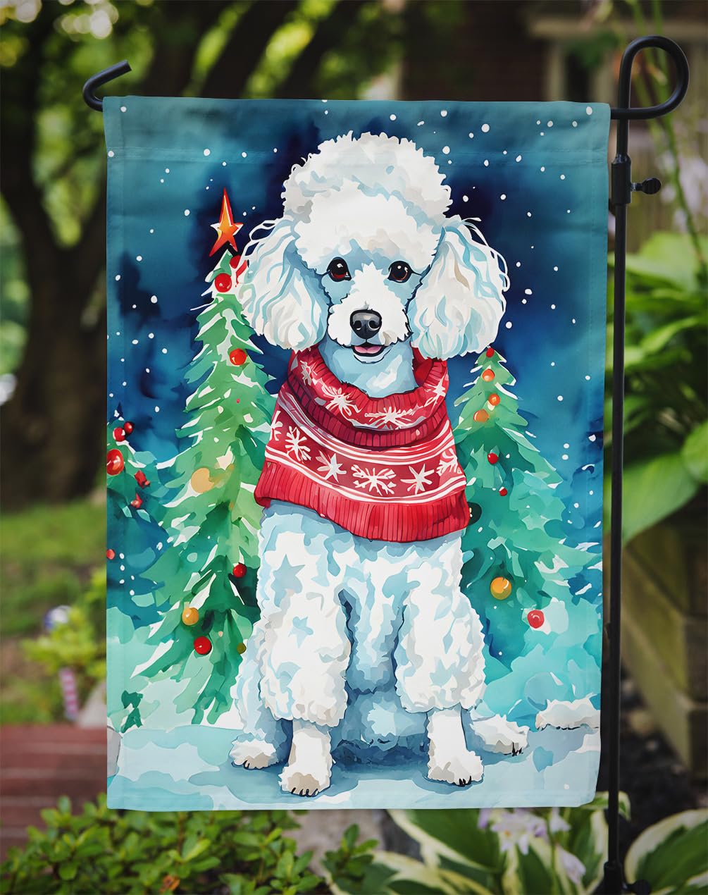 Caroline's Treasures CK6399GF Bandera De Jardín Con Bandera Americana De Perro Foxhound Americano, Bandera Decorativa Para Patio, Patio, Parterres, Tamaño Jardín, Multicolor : Caroline's Treasures