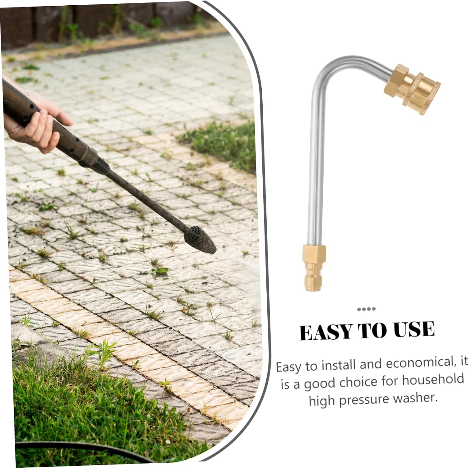BESPORTBLE 3pcs High Pressure Washer Extension Replacement Tool for Pressure Washing and Gardening Compatible Power Washers