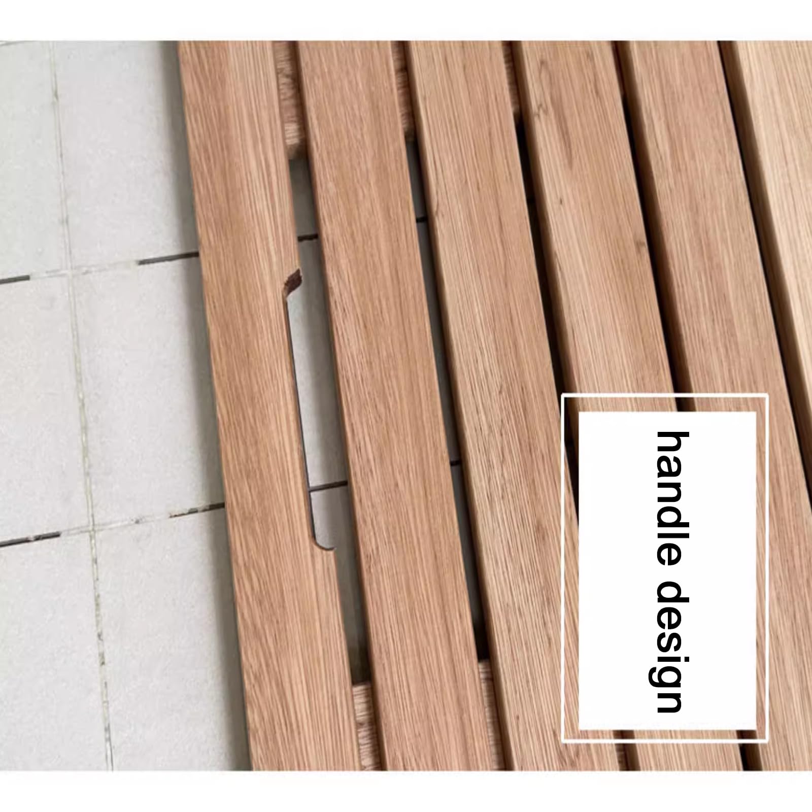 Bambus Badematte Natur - Rutschfeste Holzmatte Für Bad & Sauna