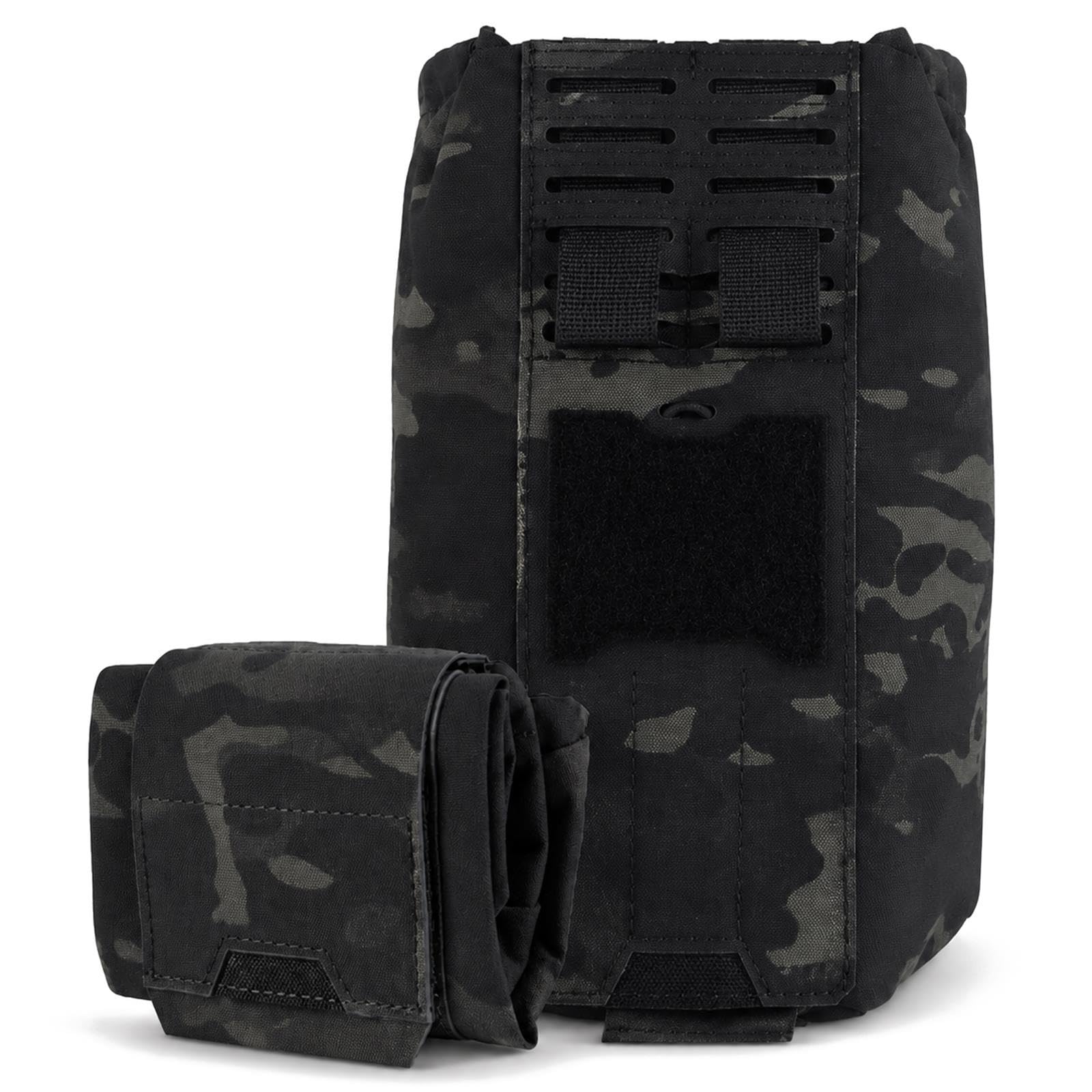 Bolsa Dump Táctica Plegable, Bolsa Utility Compacta con Cordón MOLLE