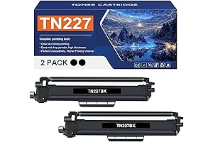 Brother 223 TN227BK TN-227BK Black Toner Cartridge 2 Pack