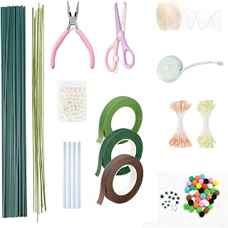 scimaker Floral Arrangement Kit Flower Art Tool Supplies for DIY Crafts Wedding Bouquets Florist Making