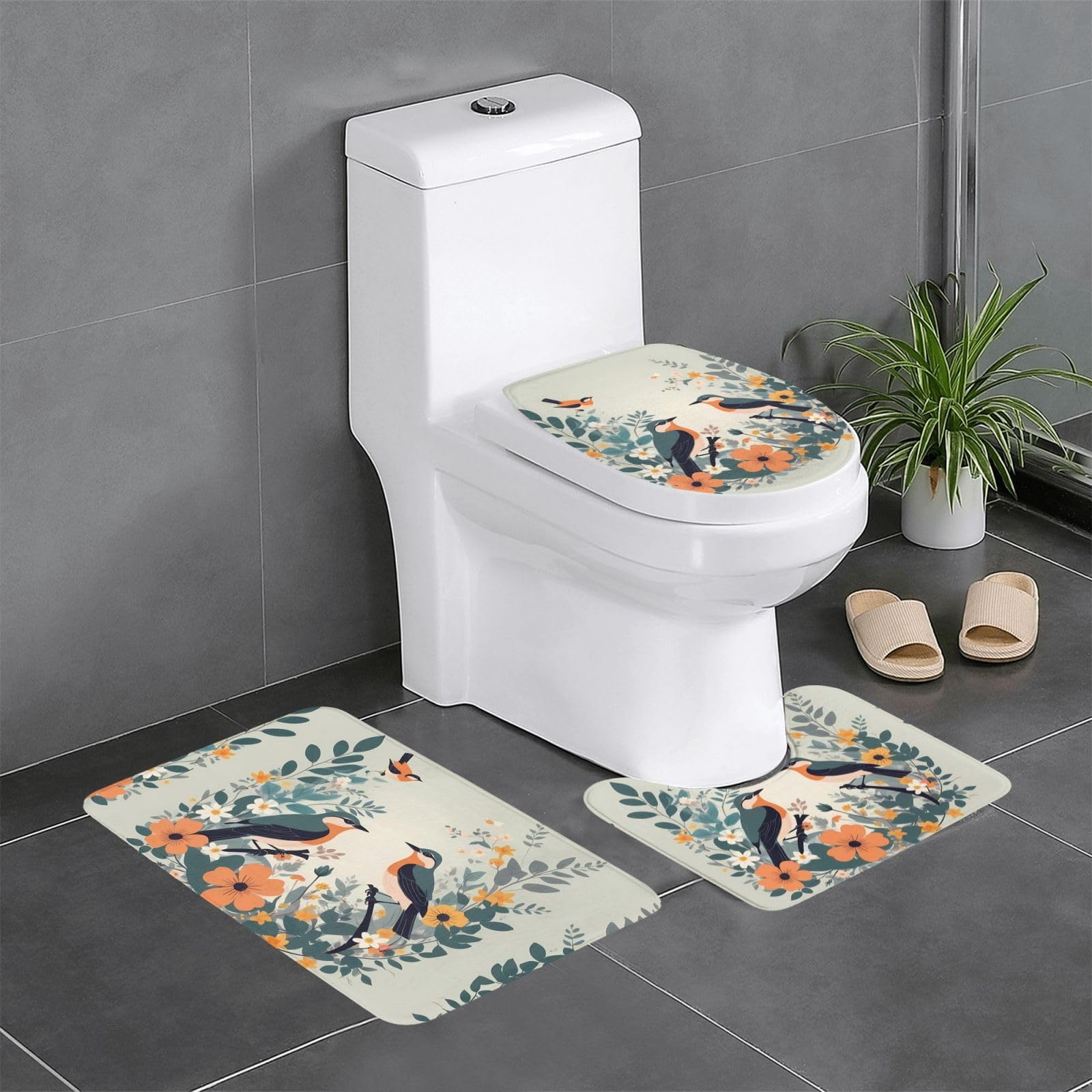 Tapis de salle de bain antidérapants sécurisés contre les glissades d'eau