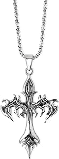 Sacina Gothic Cross Necklace, Cross Choker, Goth Jewelry Gift for Women