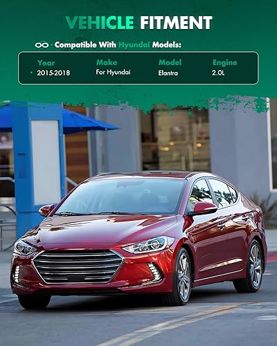 Miniatura 2 de SCITOO Ventana trasera ABS para 2015-2018 para Hyundai Elantra Alerón Negro Brillante