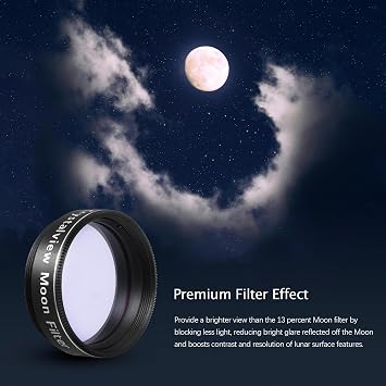 Astromania Moon Filter for Telescope 1.25inch Crystalview Moon Lunar Filter