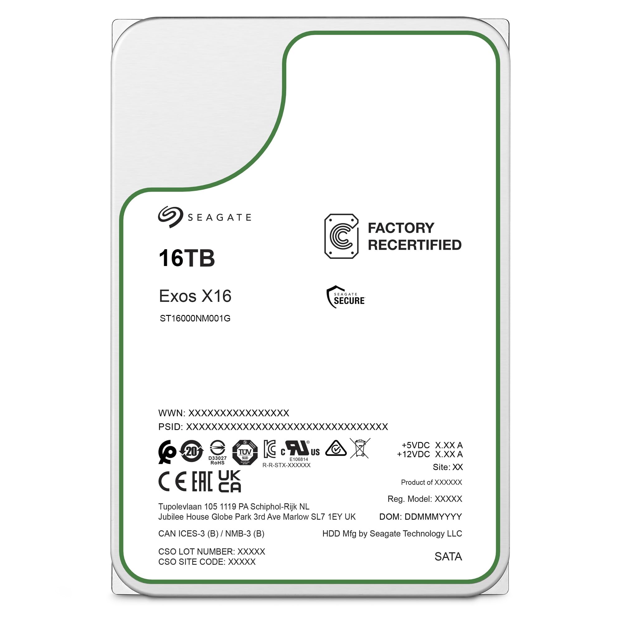 Amazon | Seagate シーゲイト 16TB ST16000NM001G Exos SATA HDD