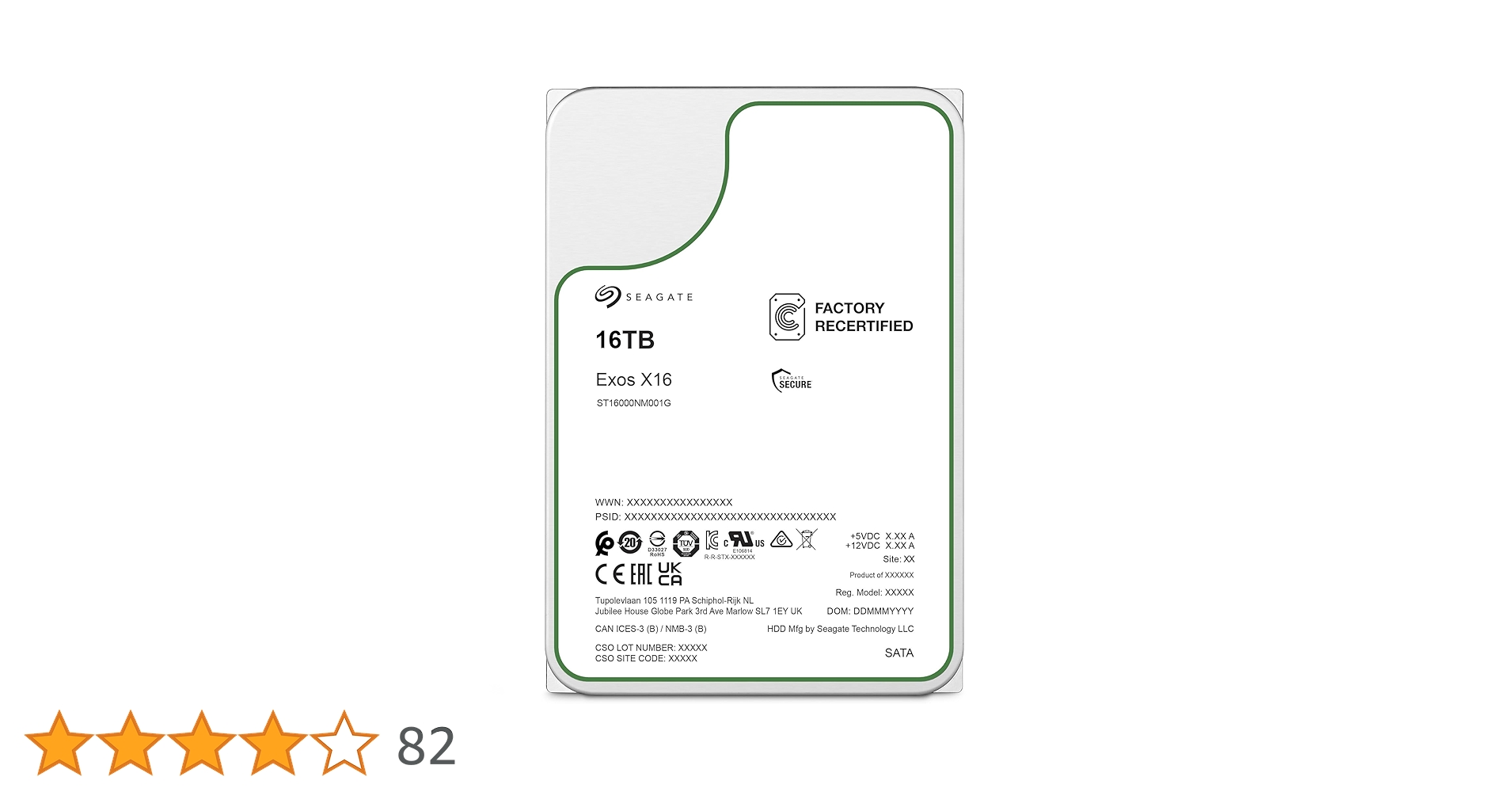 Amazon | Seagate シーゲイト 16TB ST16000NM001G Exos SATA HDD Amazon | Seagate シーゲイト 16TB ST16000NM001G Exos SATA HDD