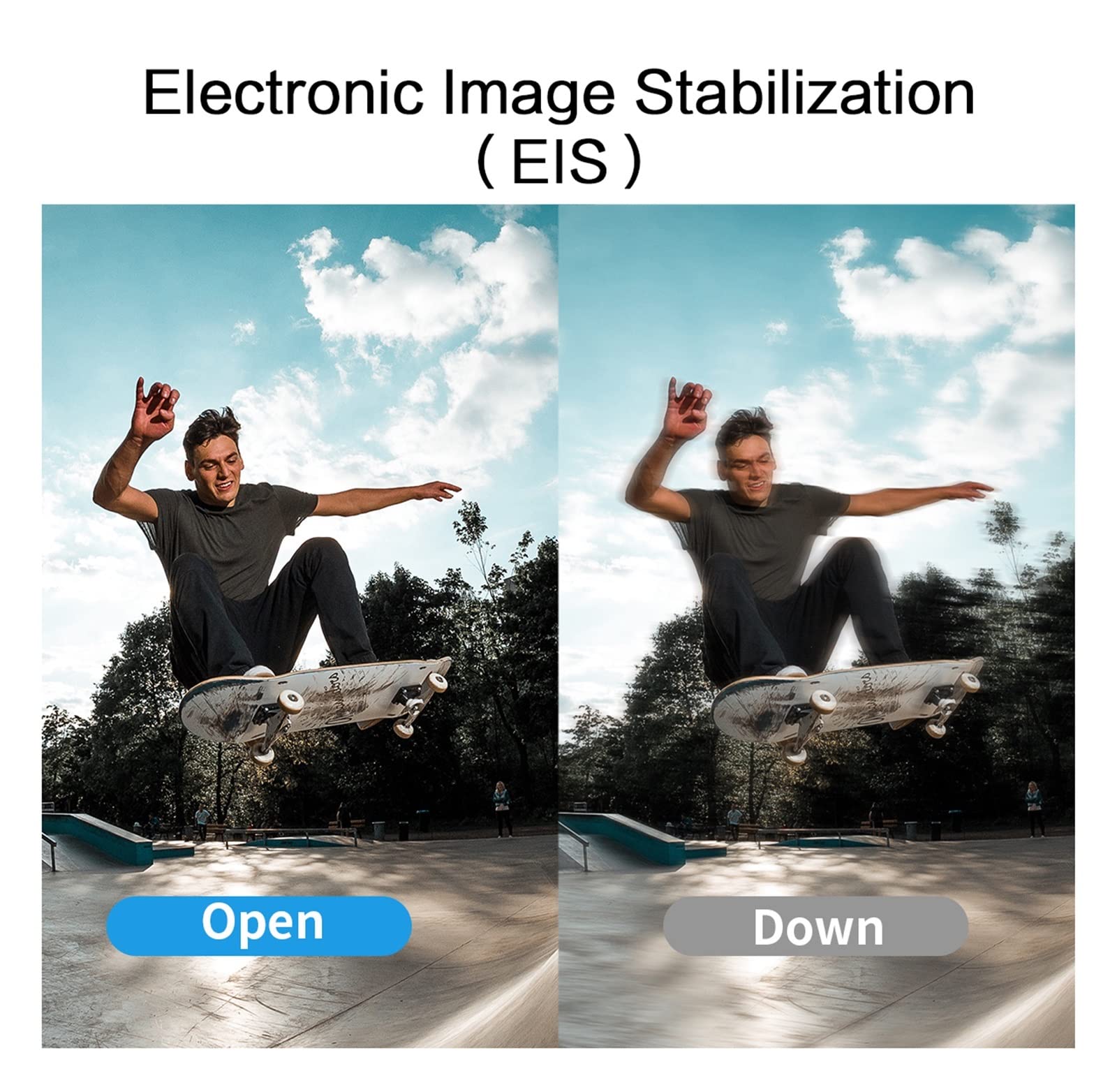 Macchina fotografica d'azione, Impermeabile 4K 60FPS Anti-shake Action Camera Doppio schermo 170 ° grandangolare 30m Fotocamera sportiva impermeabile con telecomando Cam all'aperto(32GB,4K -V35)