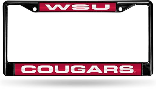 Miniatura 57 de Rico Industries NCAA Black Laser Cut Chrome Frame 12" x 6" Black Laser Cut Chrome Frame - Car/Truck/SUV Automobile Accessory