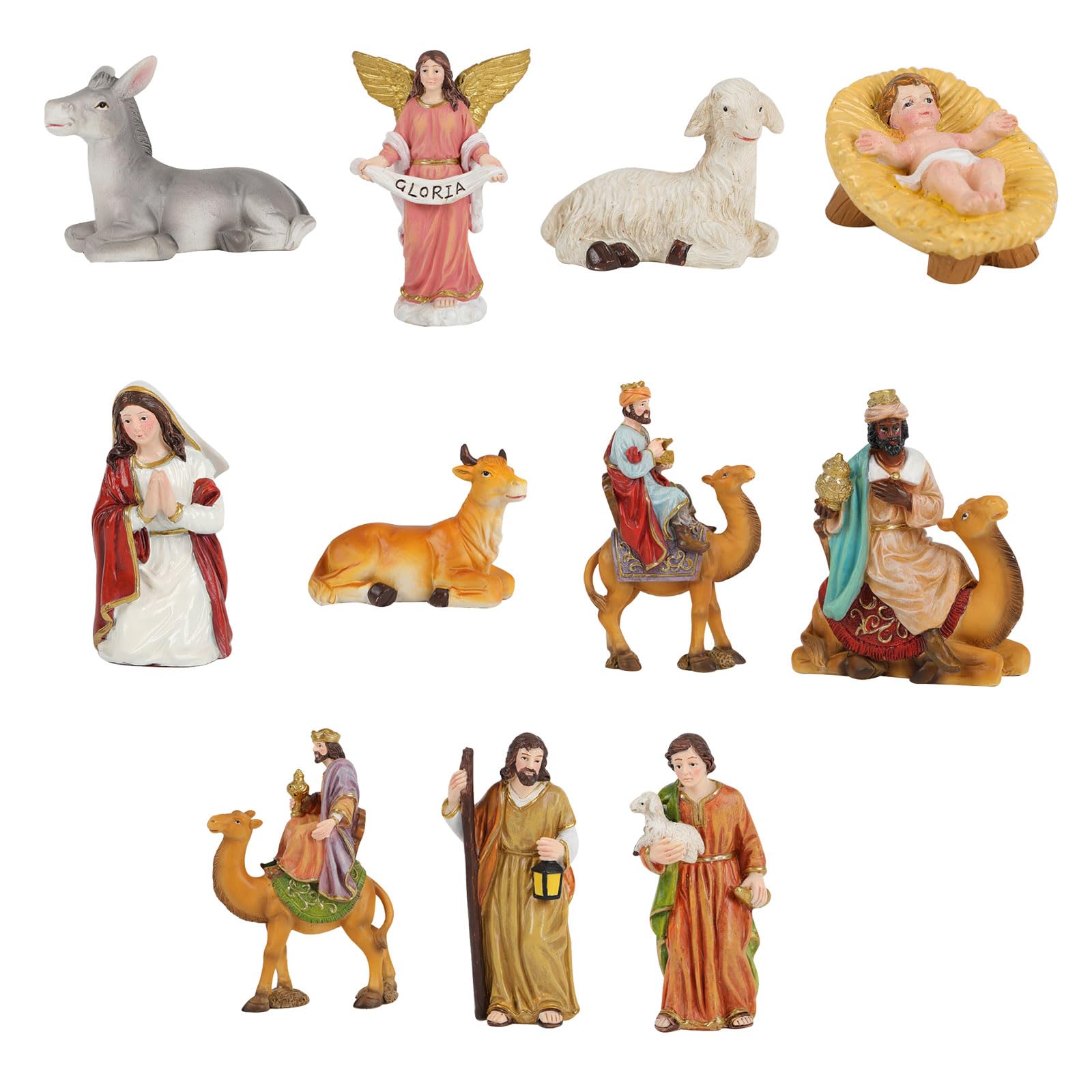 Sainte Famille miniature avec bébé Jésus à offrir pour Noël et fêtes