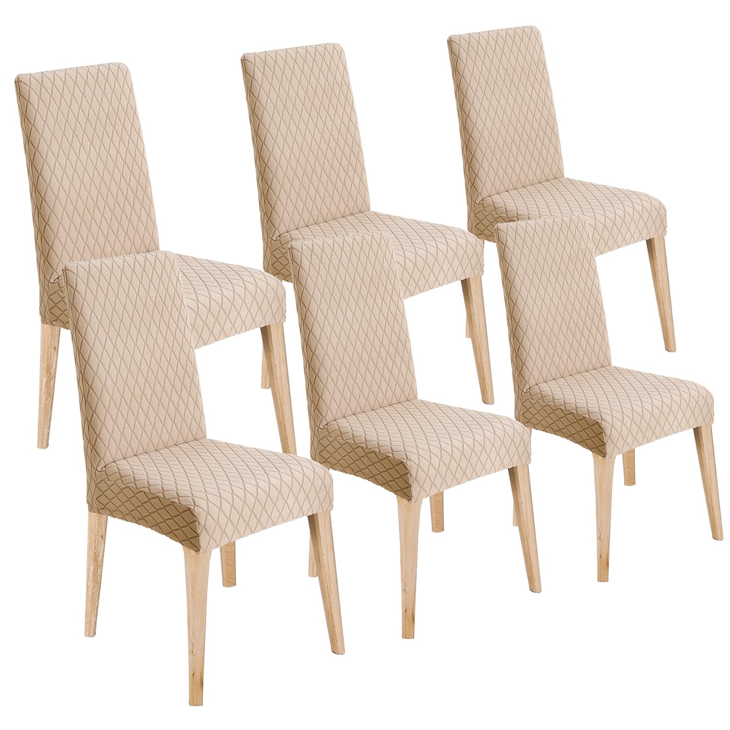 LANSHENG Dining Chair Covers Set of 6,