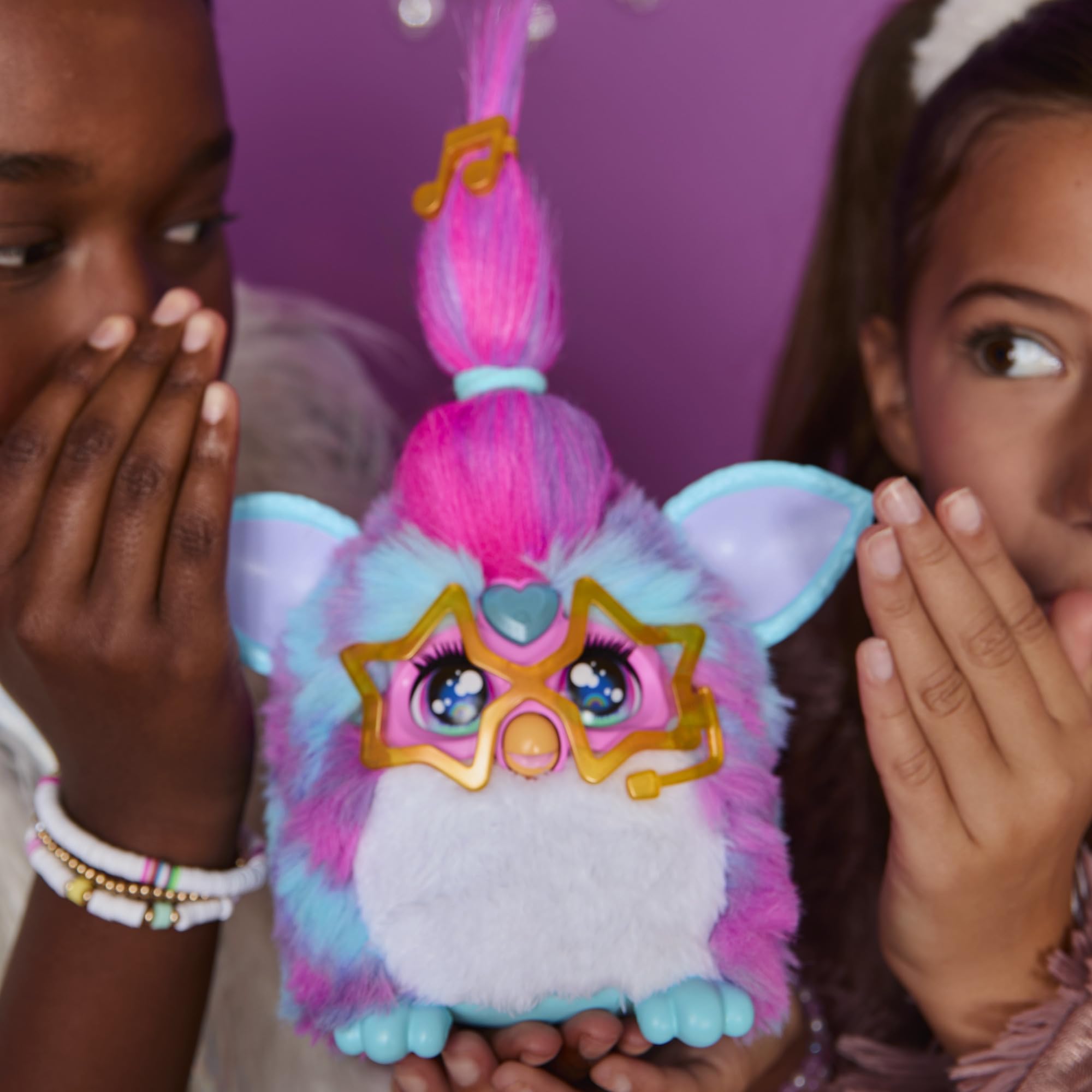 Furby Vibes Blue Razz Peluche Giocattolo Elettronico Interattivo per Bambini 6+