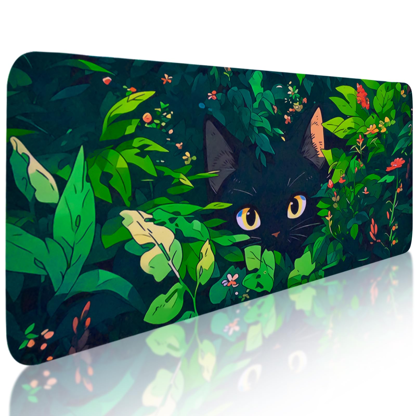 XXL Gaming Mouse Pad 80 x 30 cm – Desk Mat with Non-Slip Rubber Base, Mouse Pad Mouse Mat for PC and Laptop