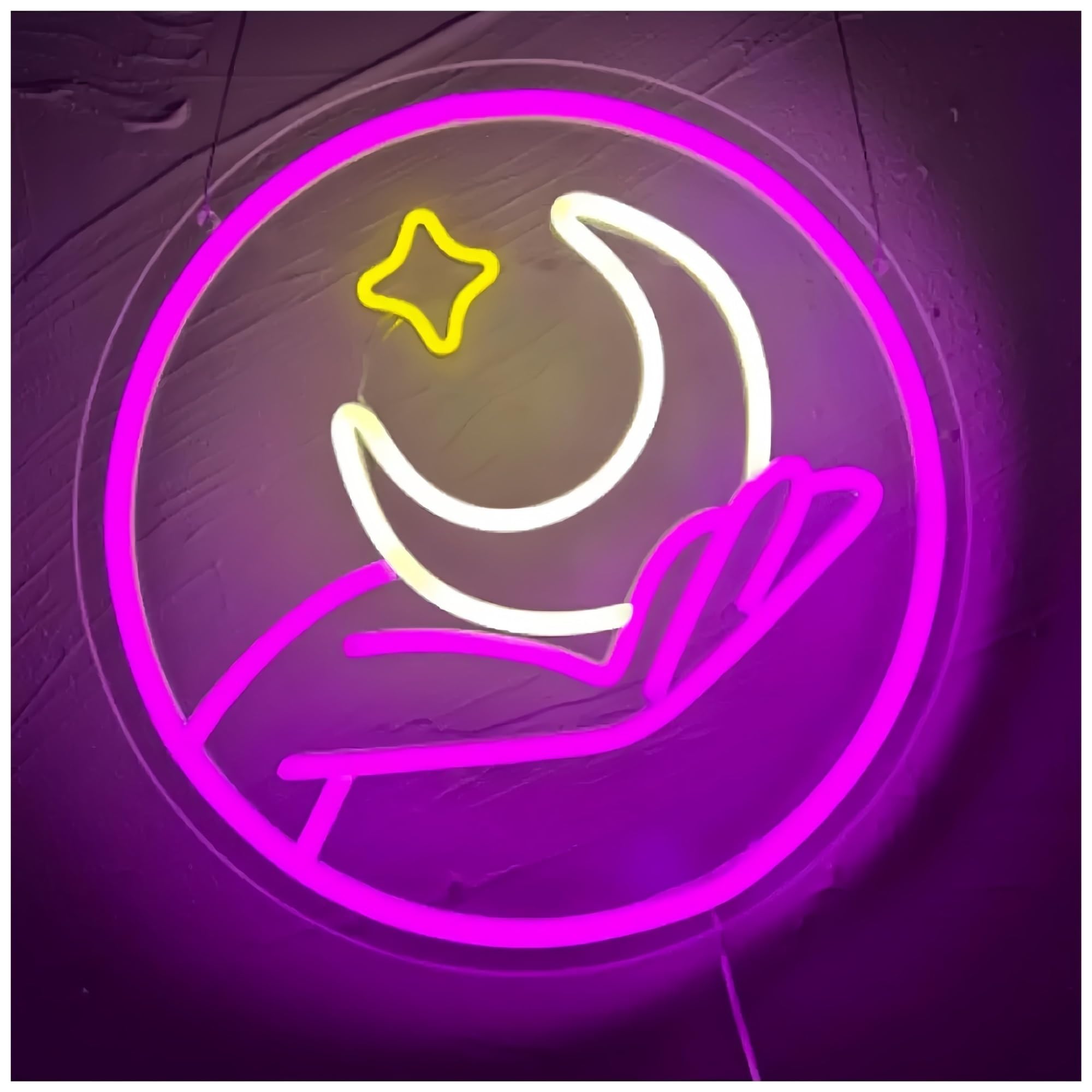 Per Luna per insegna al per neon per alimentazione per dimmerabile 30cm×30cm neon