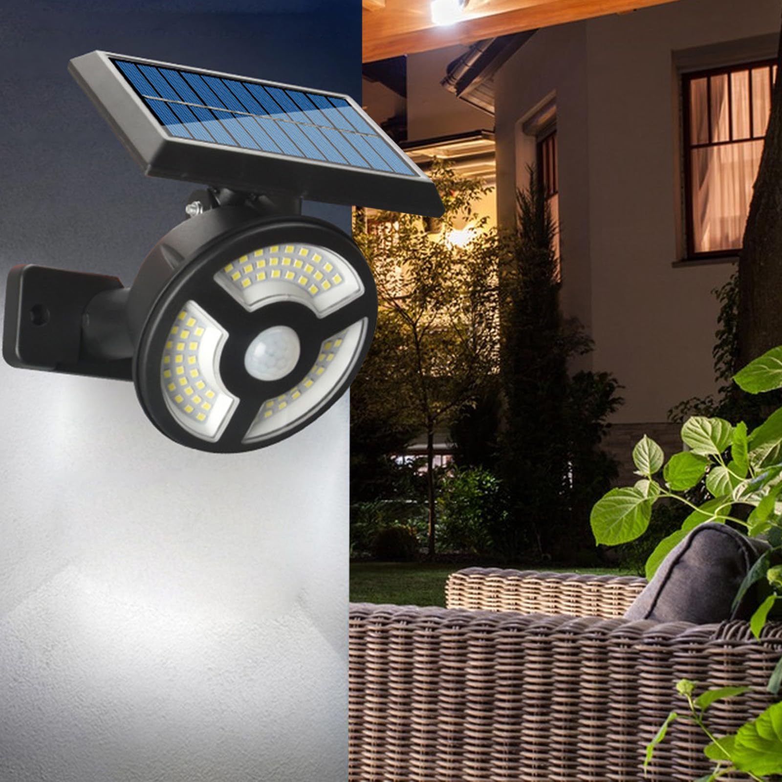 Xshuai LED Solar Lights, Waterproof Solar Outdoor Lights, LED Solar Lights Outdoor Waterproof Garden Lights, Wireless Solar Powered Outdoor Lights/Lighting for Yard, Walkway