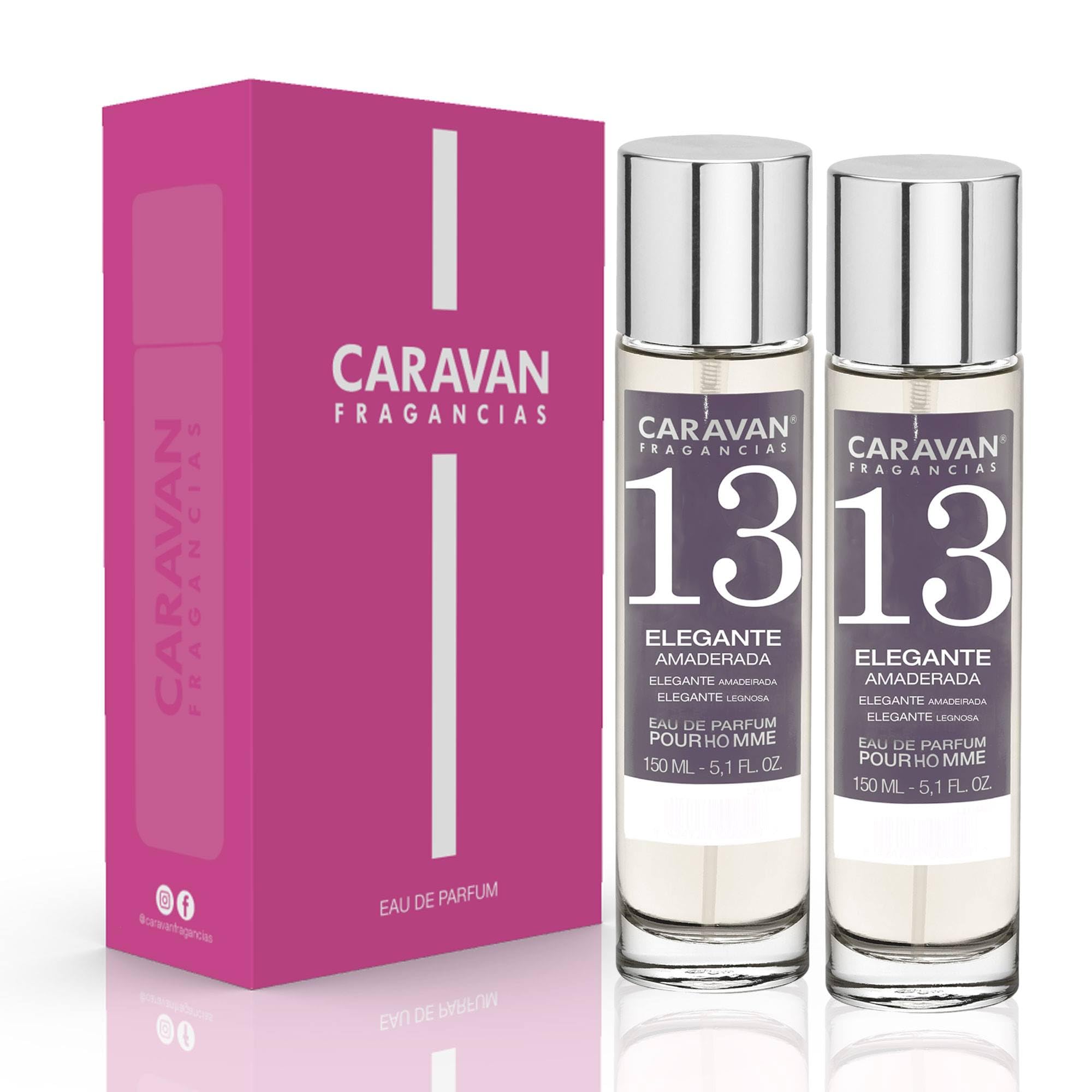 CARAVAN FRAGANCIAS - CAJA DE REGALO con 2 Perfumes Nº13 de 150 ml, para hombre