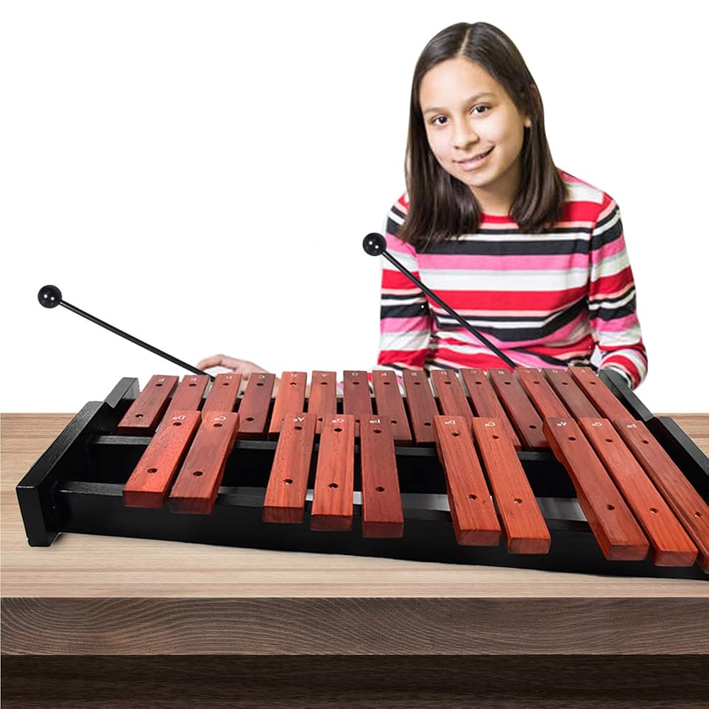Xylophone Adult Mua TNZMART 32 Key Xylophone Set With Adjustable Stand Wooden Glockenspiel Percussion Educational Instrument B09z2n9kvh Xylophone For Toddlers 1-3