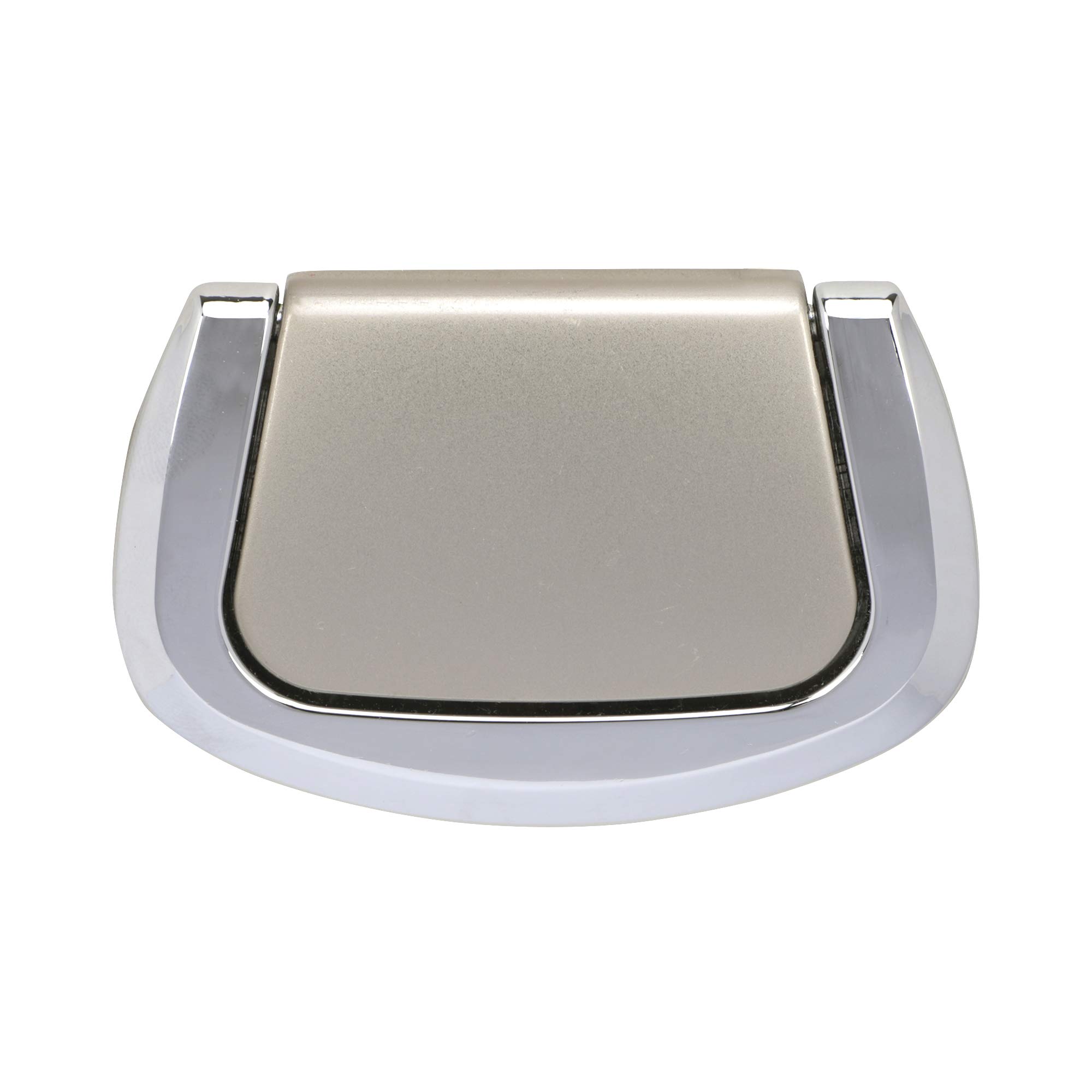 e-Hardware Depot: Decorative, White Metal, Knob / Pull Handle for Drawers and Cabinet (Oval B - 5x8 cm)
