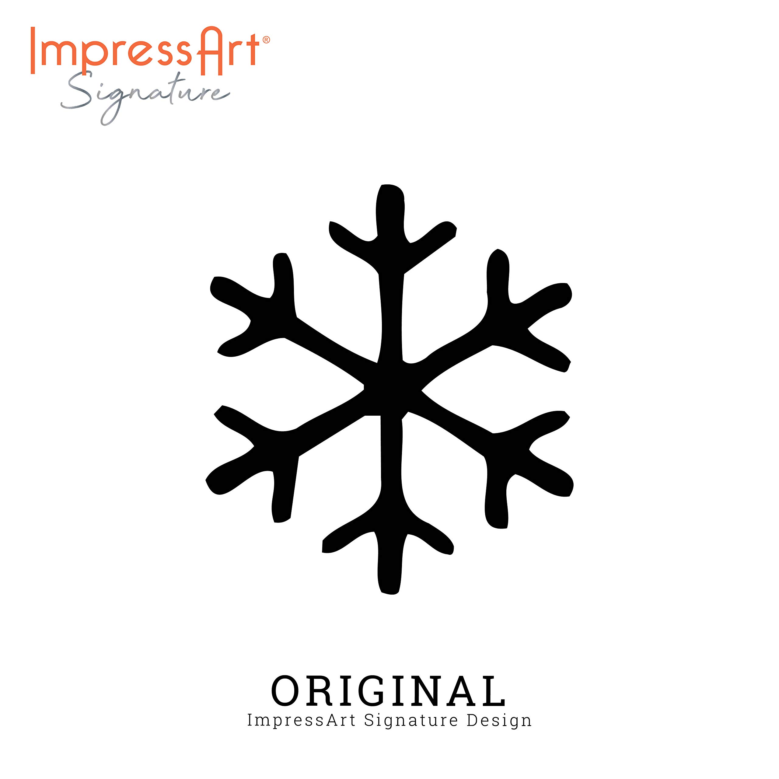 ImpressArt - Snowflake Signature Metal Design Stamp, 3mm