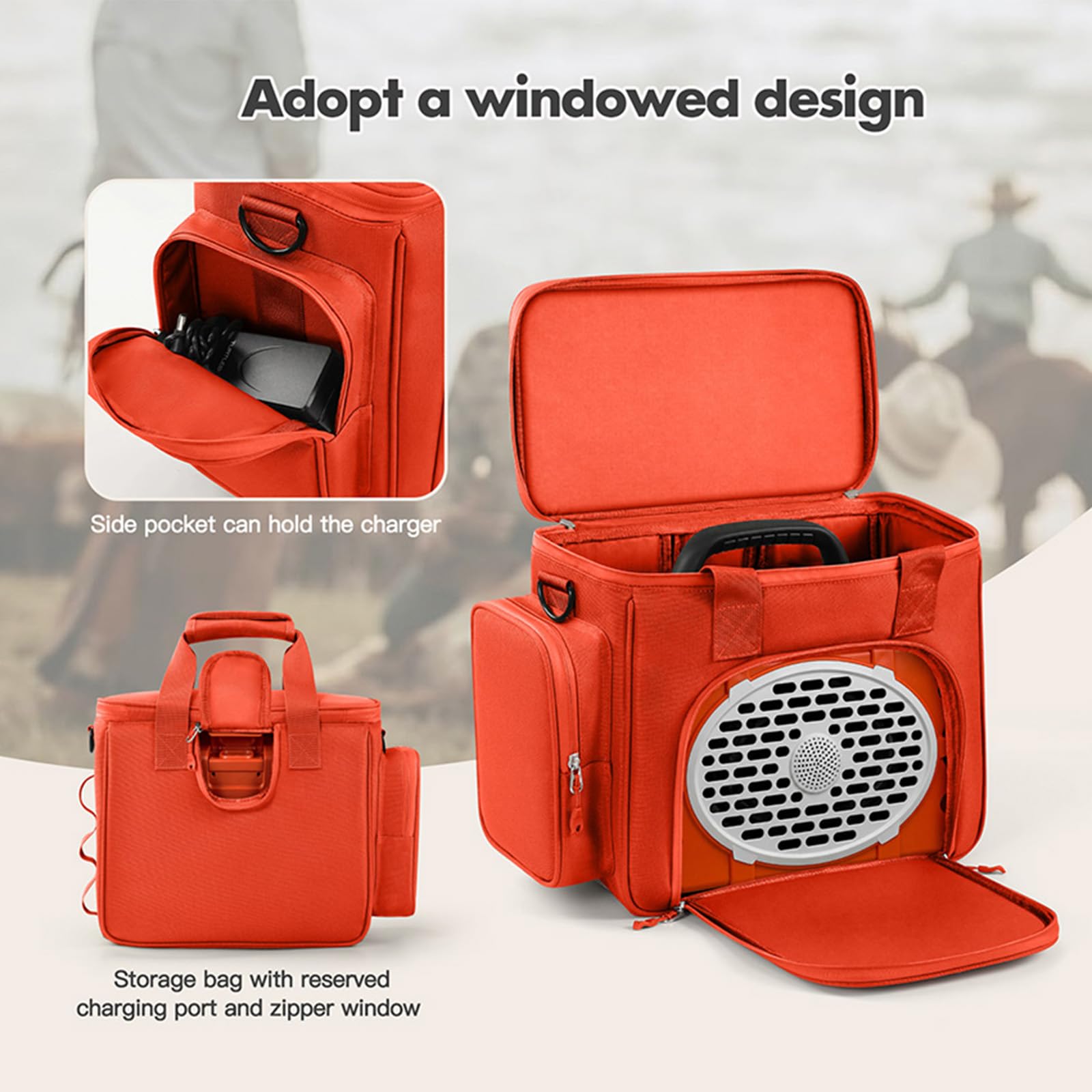 Custodia per altoparlanti compatibile con Turtlebox Original Gen 3, nero