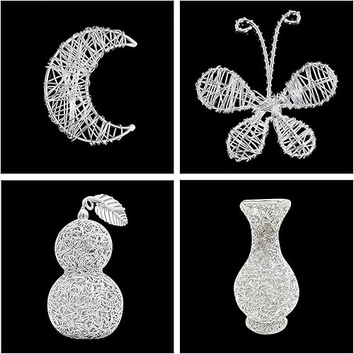 Miniatura 6 de Messar Alambre de entrenamiento de bonsái de aluminio, línea de entrenamiento de planta de bonsái de aluminio de 0.118 pulgadas (0.118 in), alambre