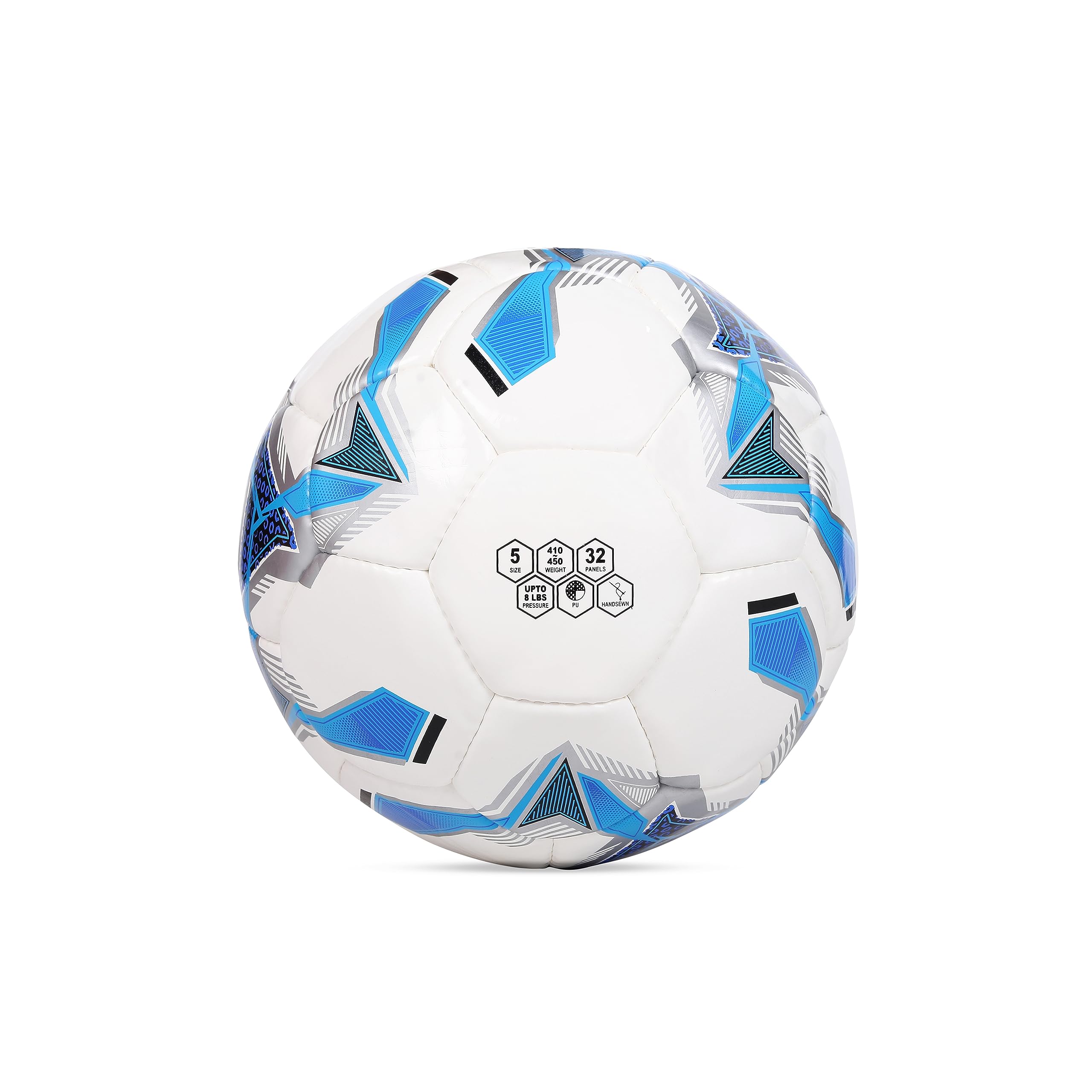Cosco Torino PVC Football, 5 (White/Black/Blue/Yellow) 1