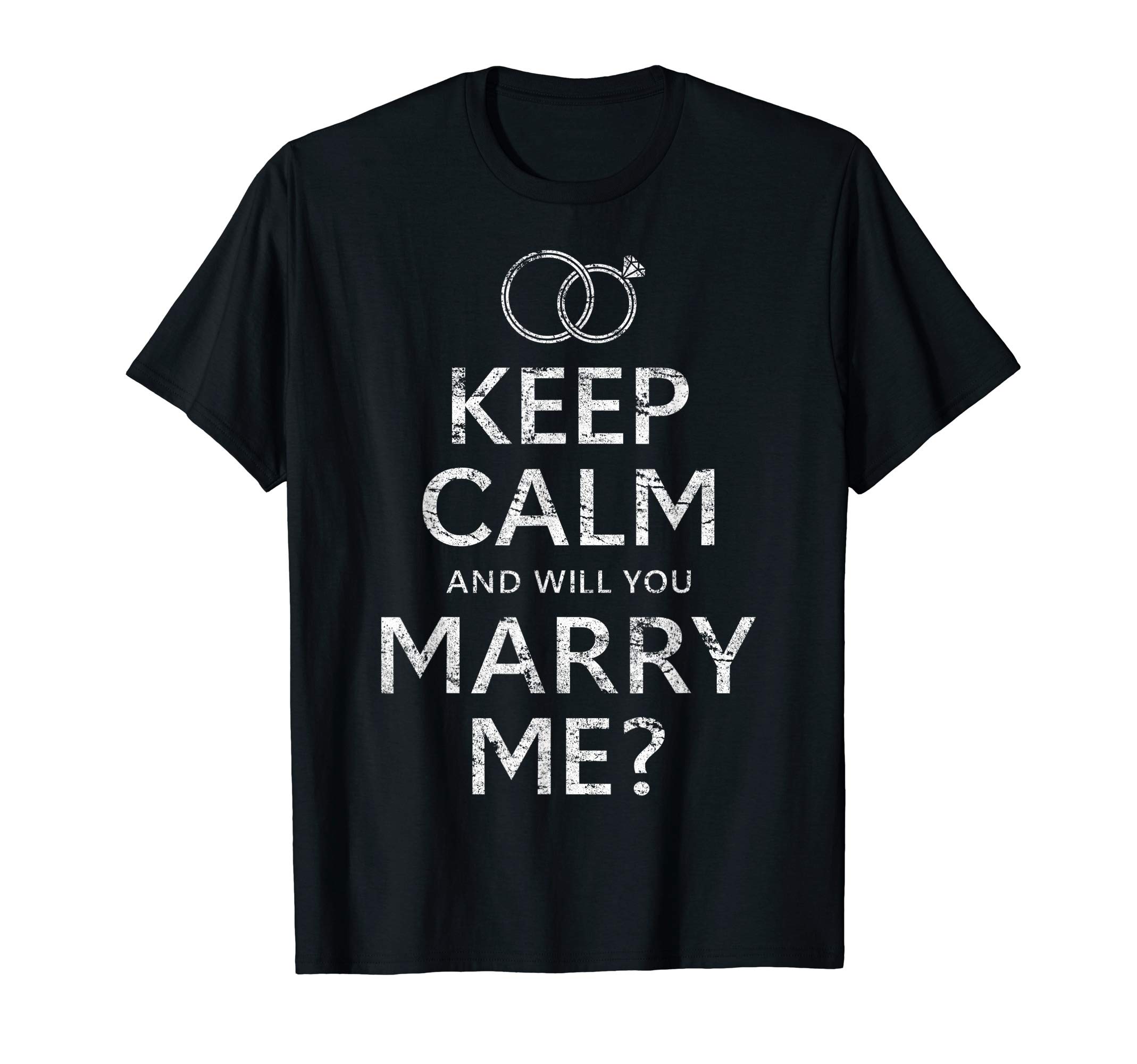 Marriage Proposal ShirtsWill You Marry Me T Shirt Funny Marriage Proposal Idea T-ShirtOEKO-TEX STANDARD 100