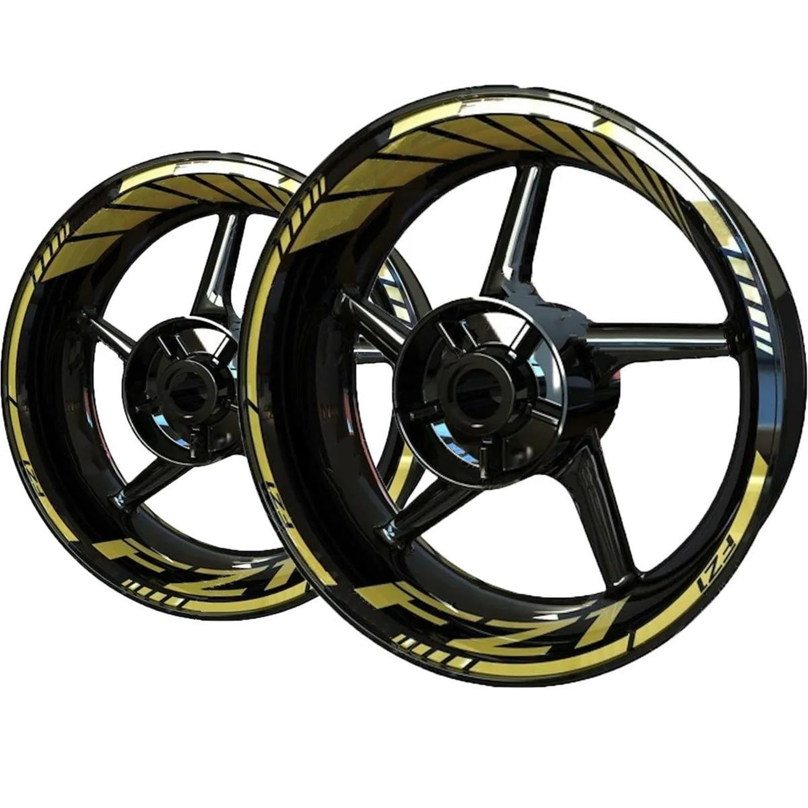 Motorrad-Radnabenaufkleber Motorrad-Radaufkleber, Reflektierender Radaufkleber Für Yamaha Für Fazer FZ1, Radnabenaufkleber, Felgenaufkleber Felgenrandaufkleber(Farbe 2)