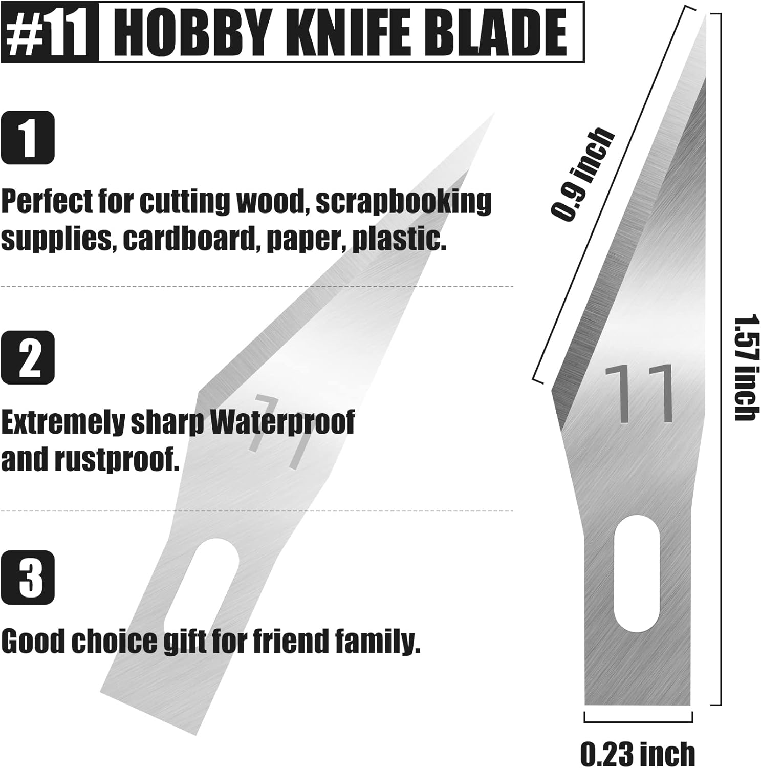 Craft Knife Blades #11 Refill Hobby Knife Blades (60pcs) Craft Cutting Tool with Storage Case SK-5 Carbon Steel Super Sharp for Art,Craft, Scrapbooking,Stencil : Tools & Home Improvement