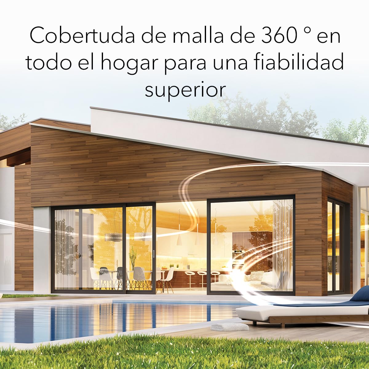 NETGEAR Orbi 770 | Sistema Mesh WiFi 7 | RBE773 | Router WiFi 7 y 2 satélites | hasta 11 Gbits/s | Alcance 540 m² | Soporta 100 Dispositivos | Puerto Internet 2.5GB | Tribanda BE11000 | Blanco
