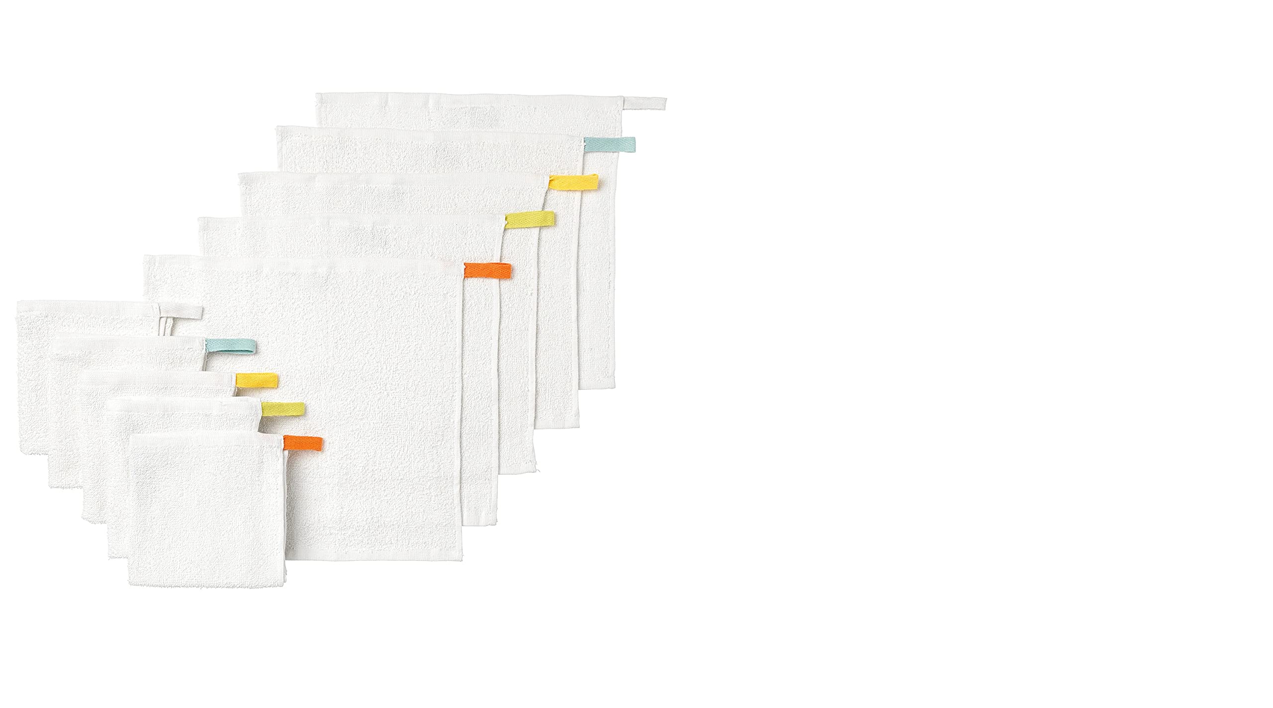 Ikea KRAMA Washcloth, White 30x30 cm Pack of 10 Pieces-image-42