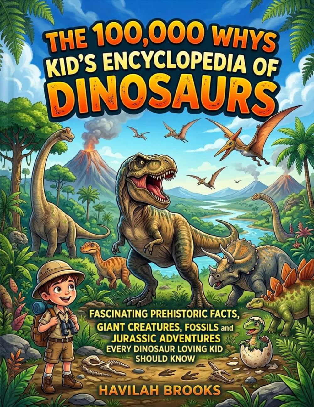 The 100,000 Whys Kid’s Encyclopedia of Dinosaurs: Fascinating Prehistoric Facts, Giant Creatures, Fossils and Jurassic Adventures Every Dinosaur Loving Kid Should Know