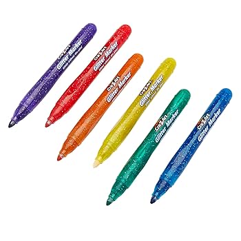 Amazon.com: Cra-Z-Art Glitter Markers, 6 Count (10050)