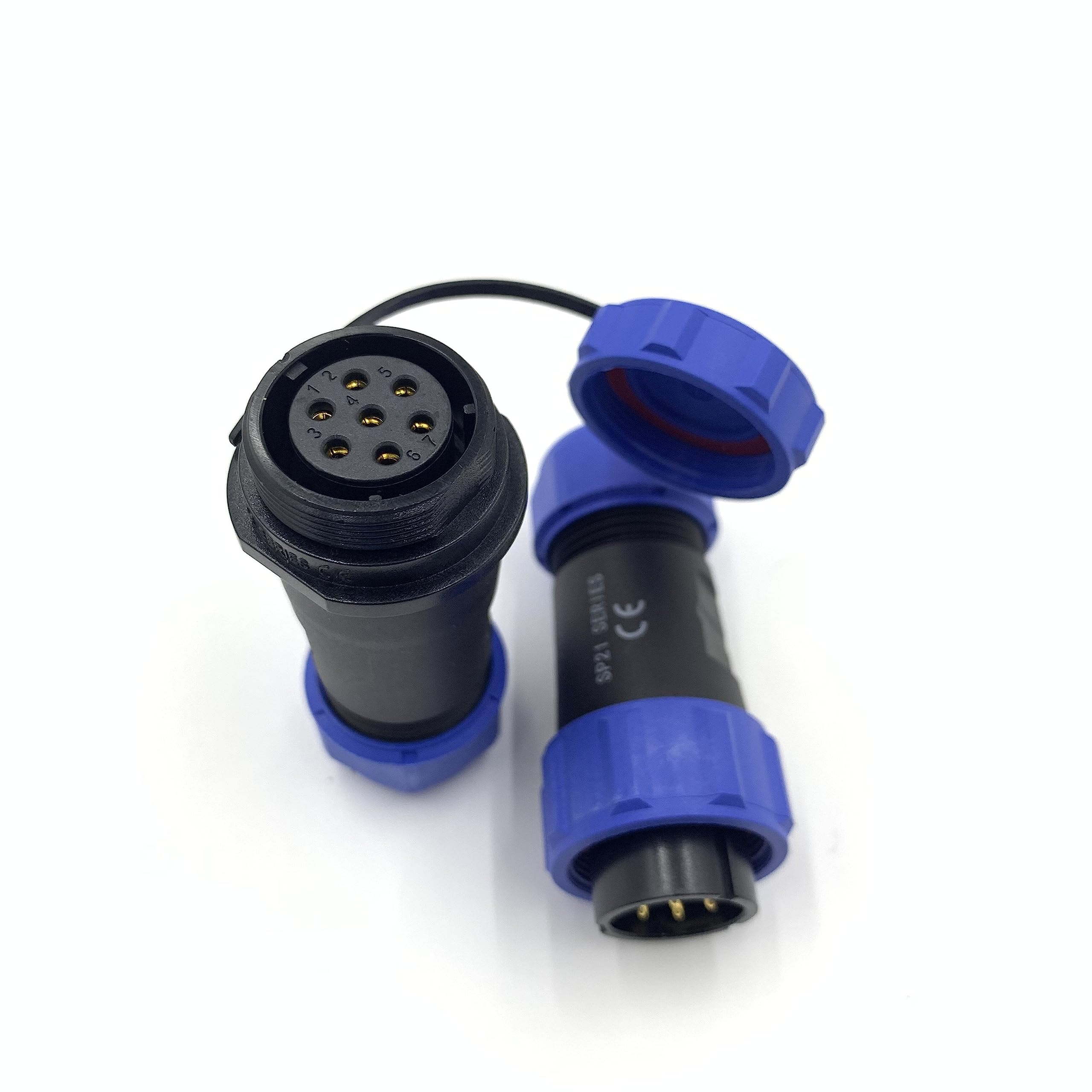 Connettore Aviation SP13 7 Pin - Maschio E Femmina, IP68, Per Lampade Esterne E Impianti Elettrici - Foto 4