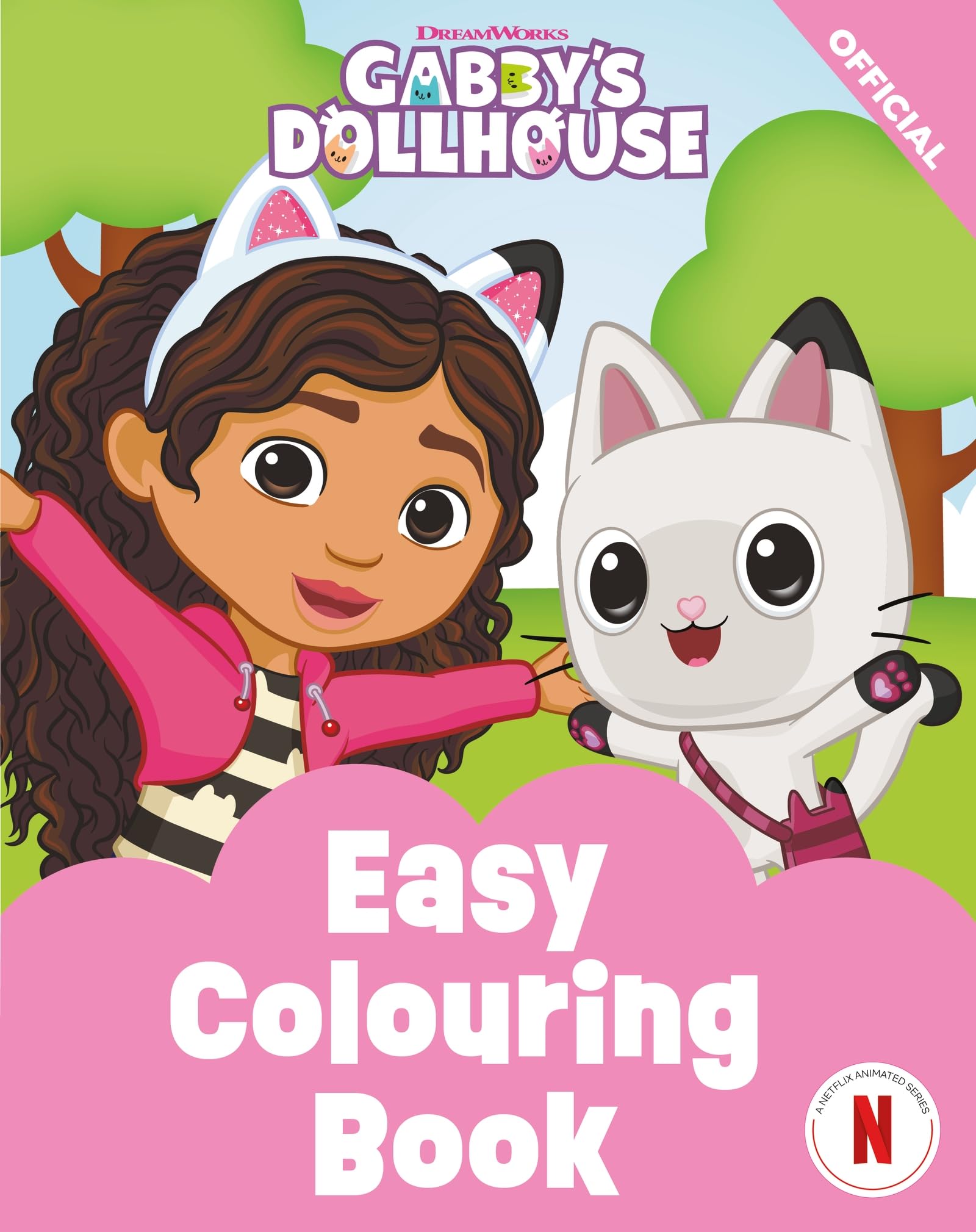 DreamWorks Gabby's Dollhouse: Easy Colouring Book by Official Gabby's Dollhouse