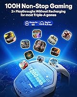 Vista 65 de NUBWO G06 - Audífonos inalámbricos para videojuegos con micrófono para PS5, PS4, PC, Mac, 3-en-1, inalámbricos 2.4GHz para PlayStation, modo Naranja