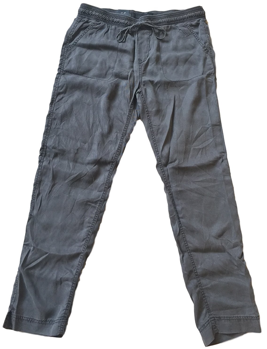 Calvin Klein Womens Drawstring Casual Pants Phantom Gray Medium