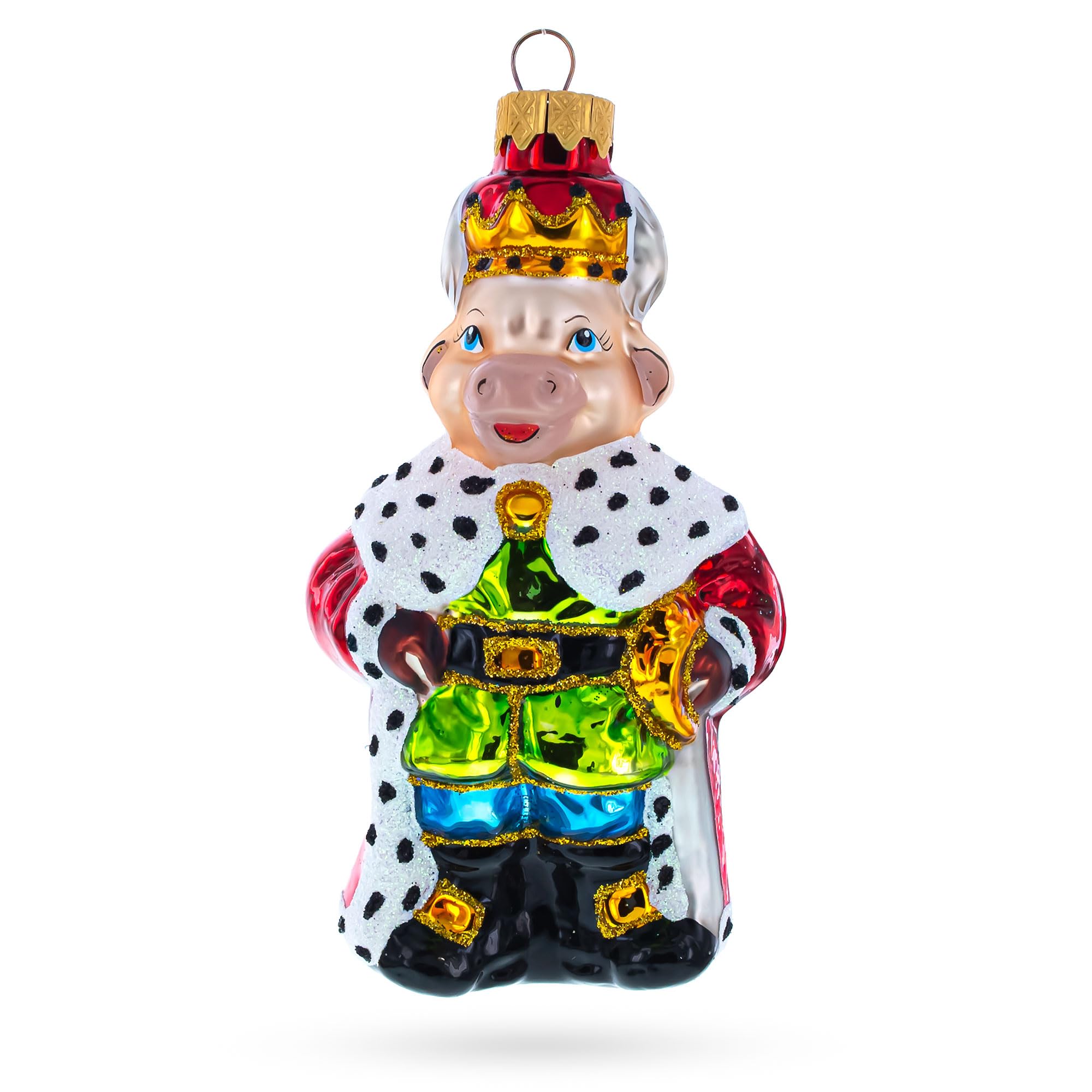 BestPysanky Décoration en verre Bull le Roi idée cadeau originale