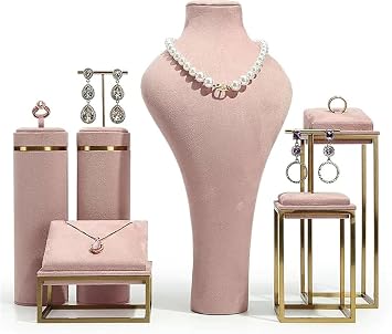 Jewelry Organizer Stand,Necklace Bust Display,6 Pcs Mannequin for Boutique, Retail, Small Business, Trade Show Jewellery Stands