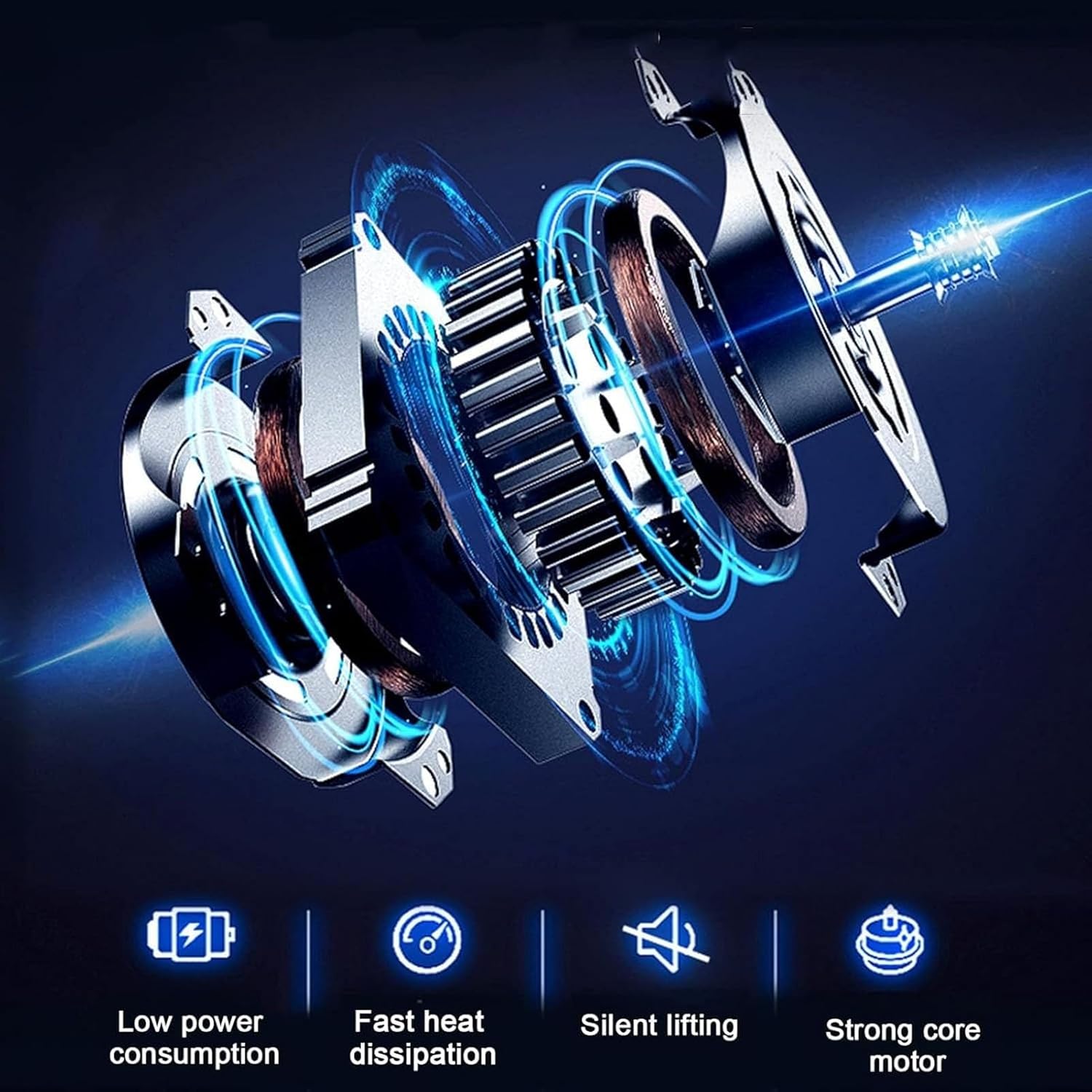 Mobile TV Cart Stand with Wheels - Motorized TV Mount, Mobile TV Stand Cart with Height Adjustable, Motorized TV Lift Fits 32-75 Inch Screen, 4 Step Height Memory Function