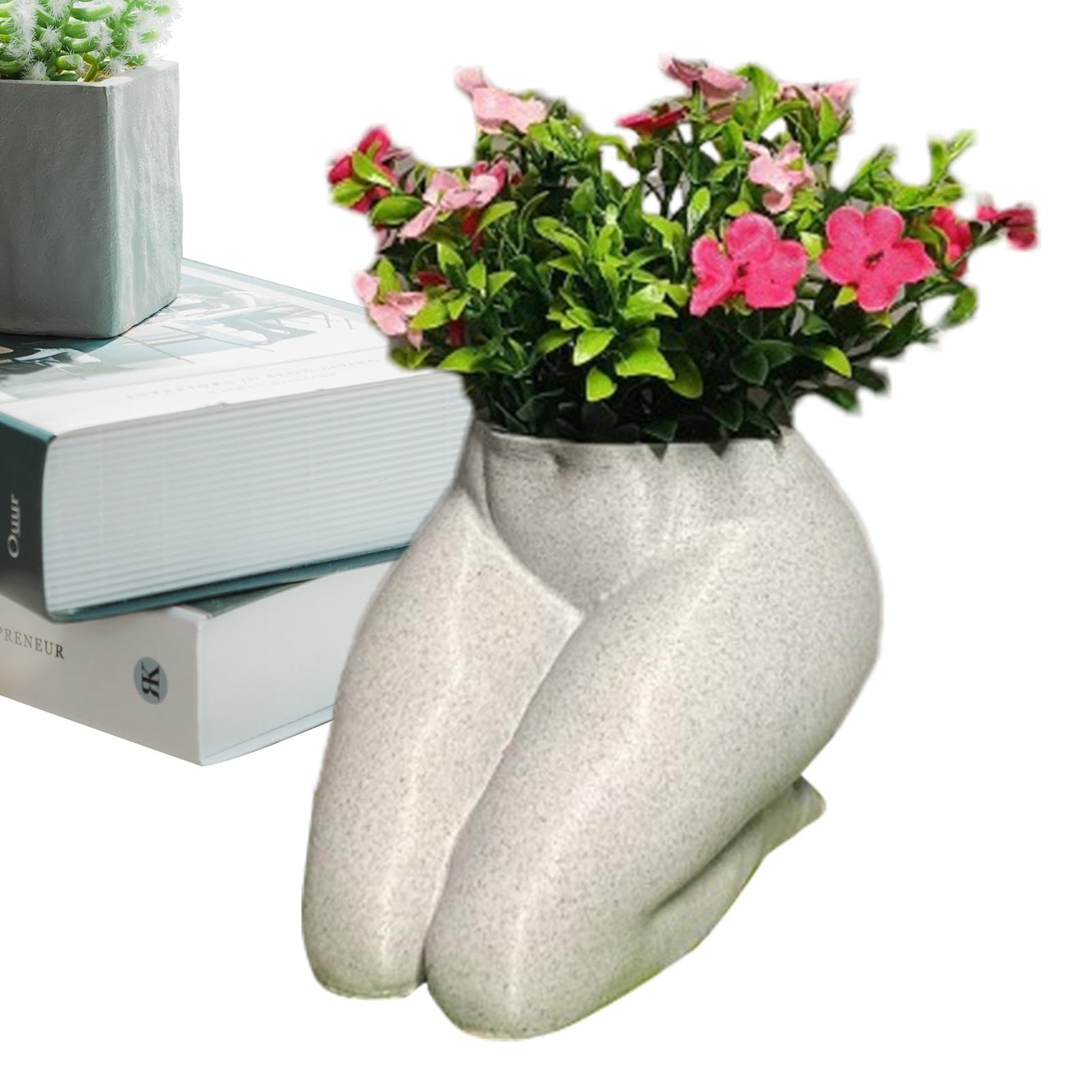 Pots de fleurs amusants en résine, le cadeau idéal pour amateurs d'art